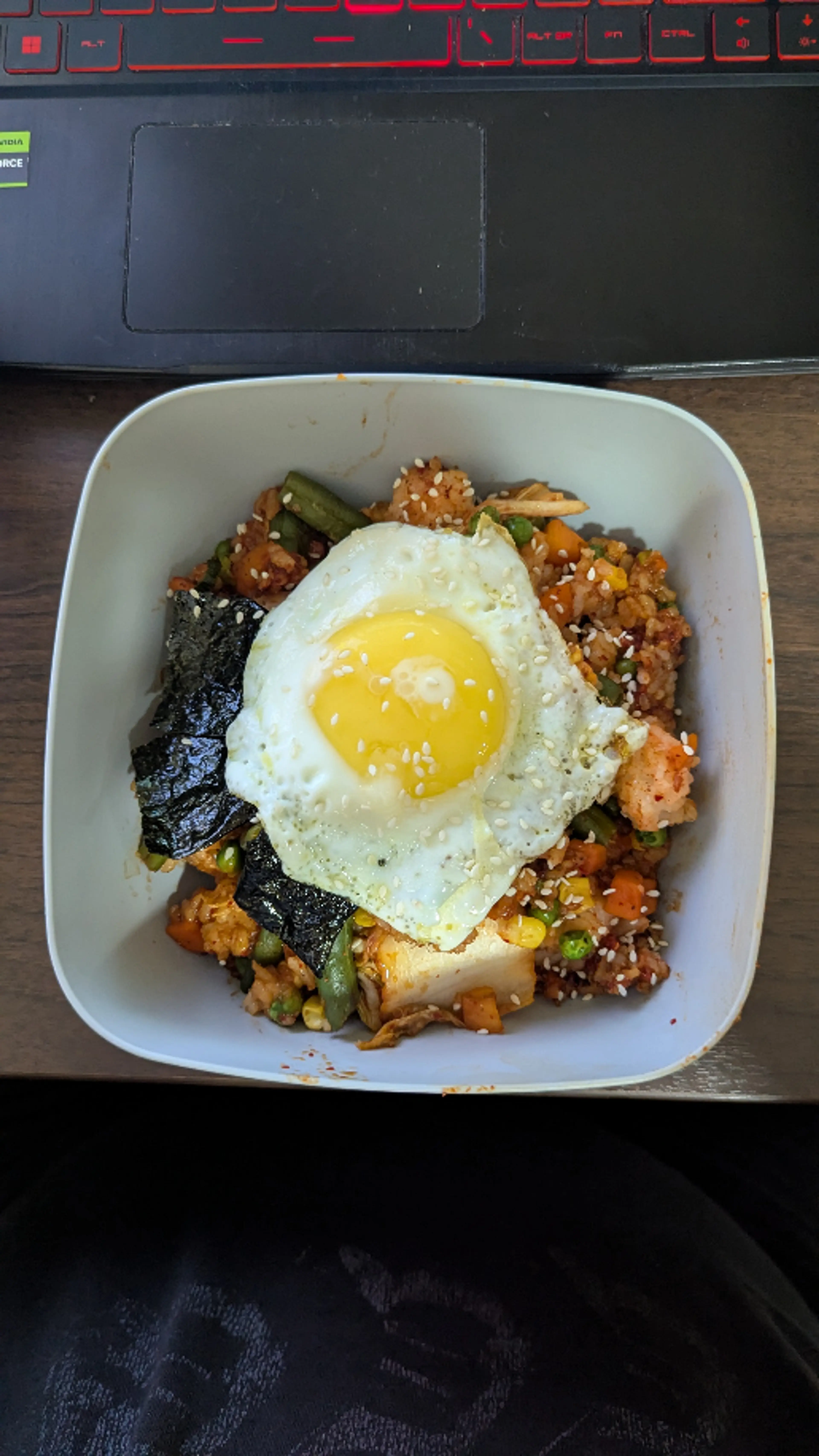 Kimchi fried rice (Kimchi-bokkeumbap)