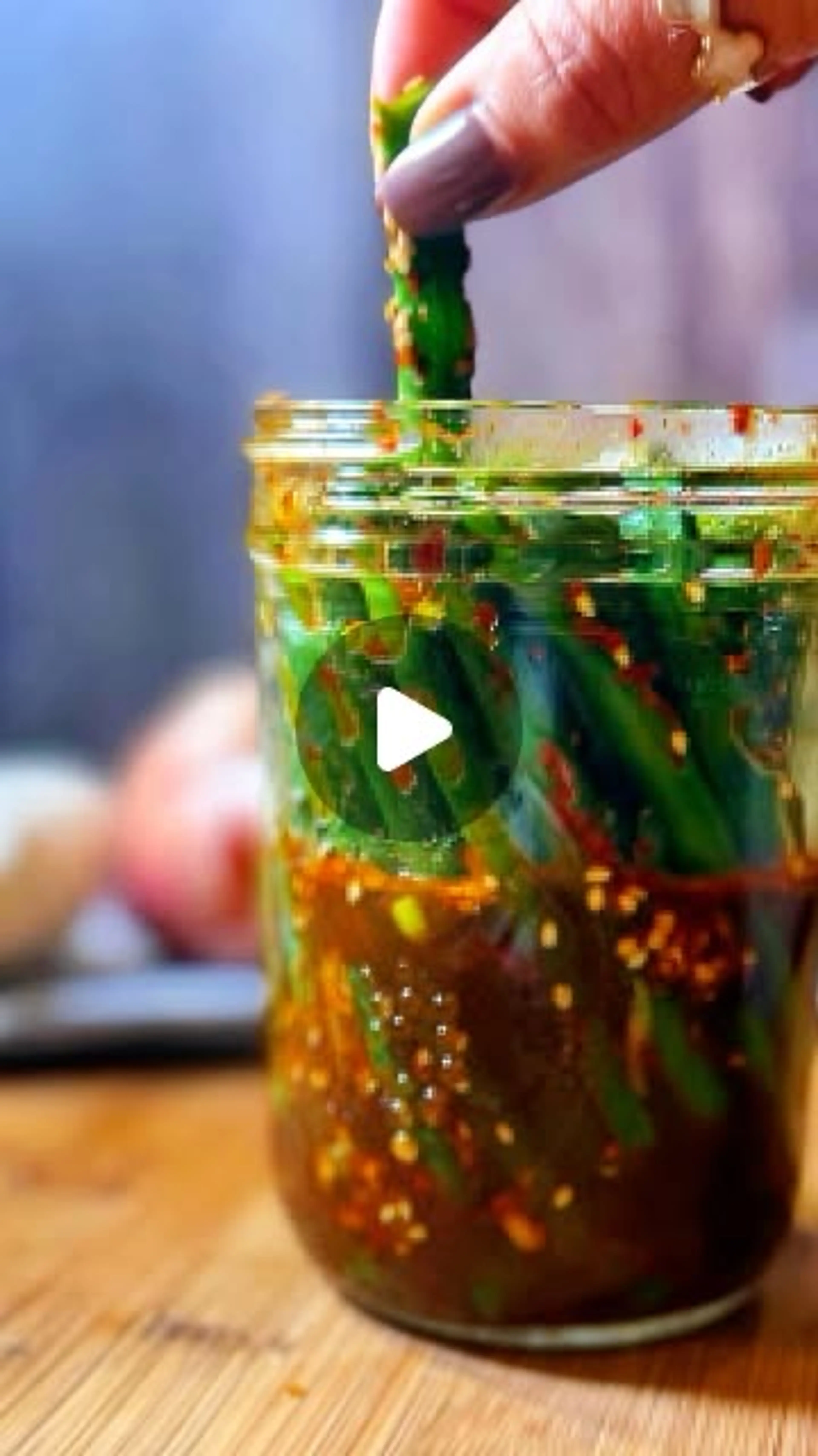 Quick Pickled Green Beans a