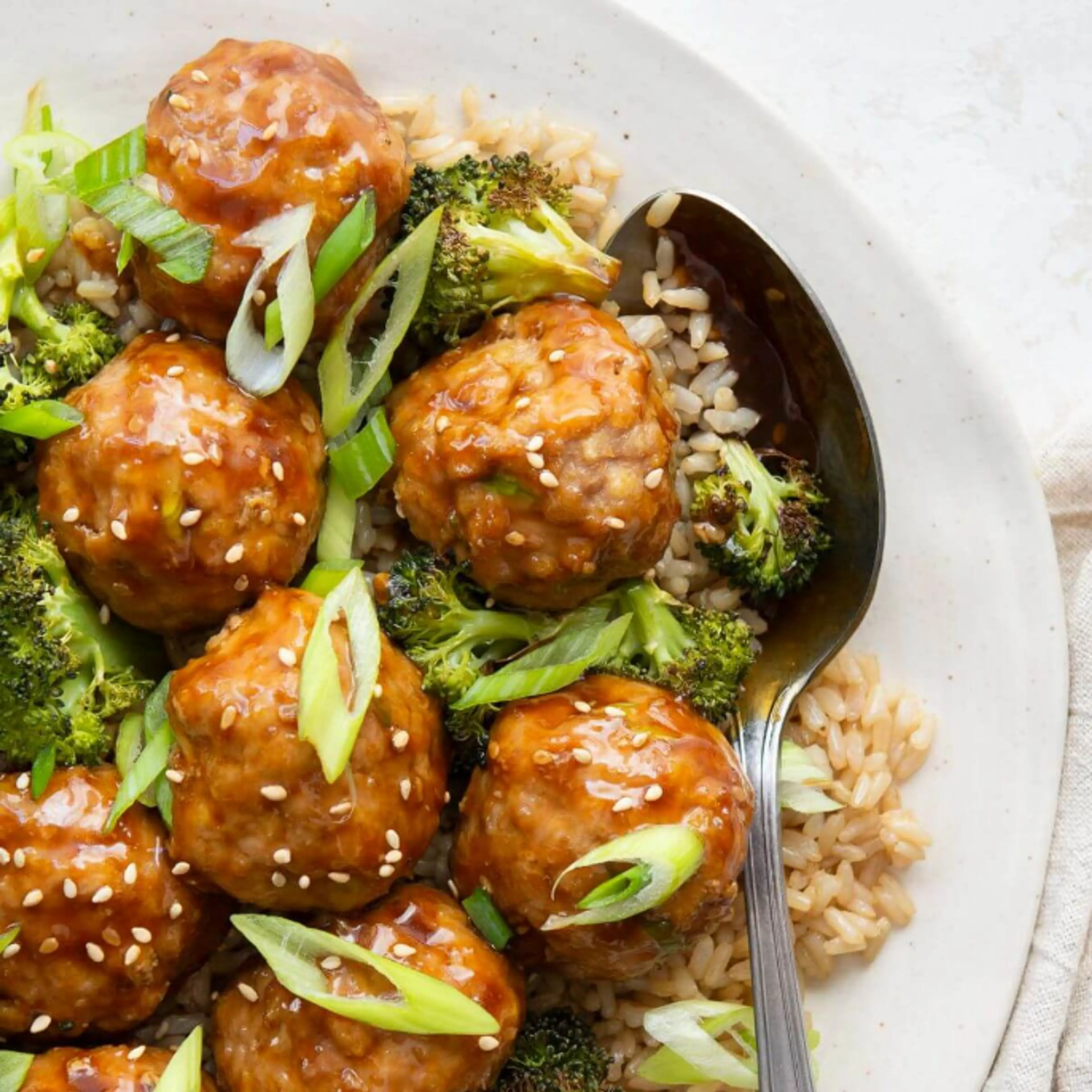 Healthy Teriyaki Turkey Meatballs