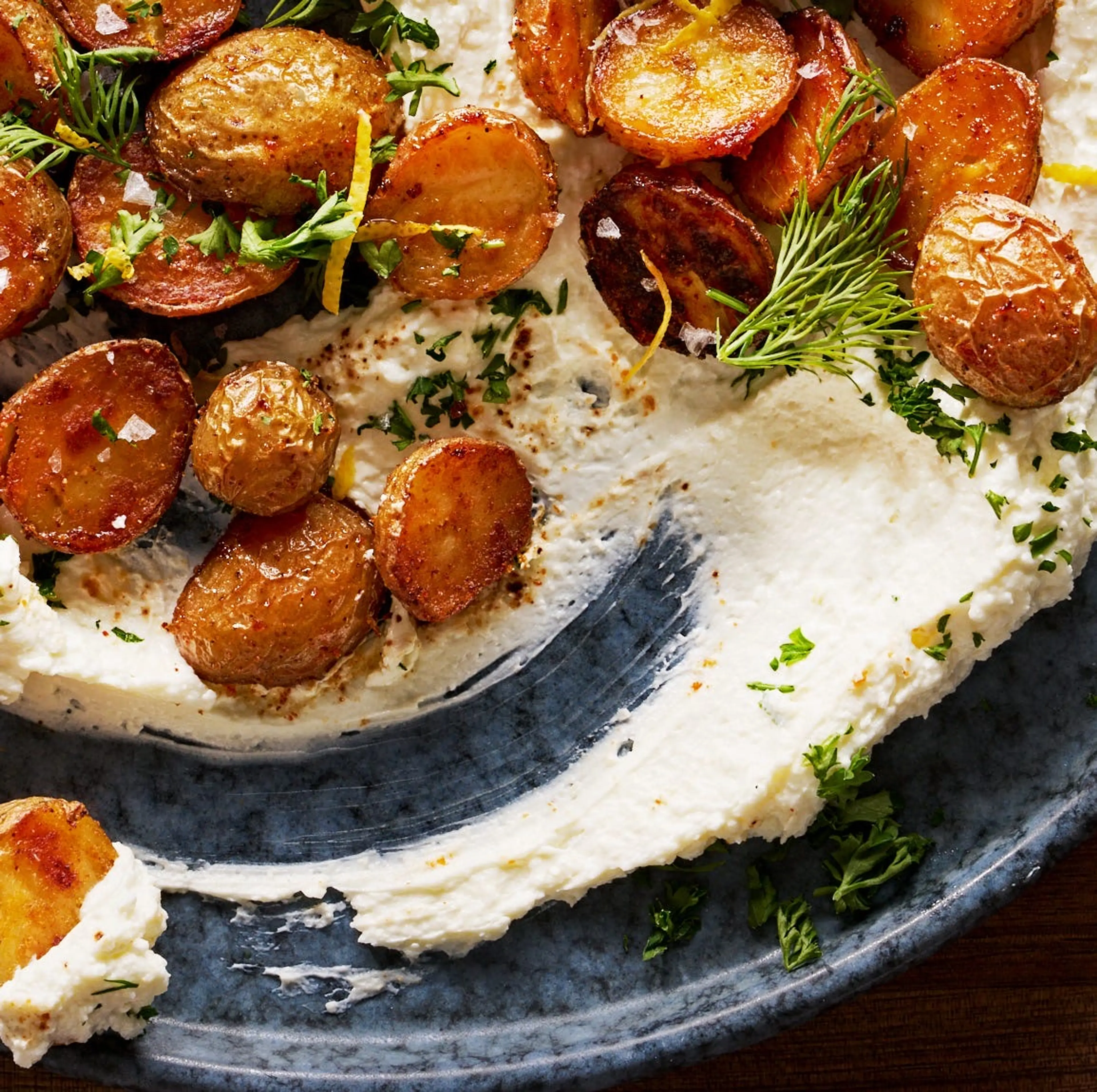 Whipped Feta Roasted Potatoes