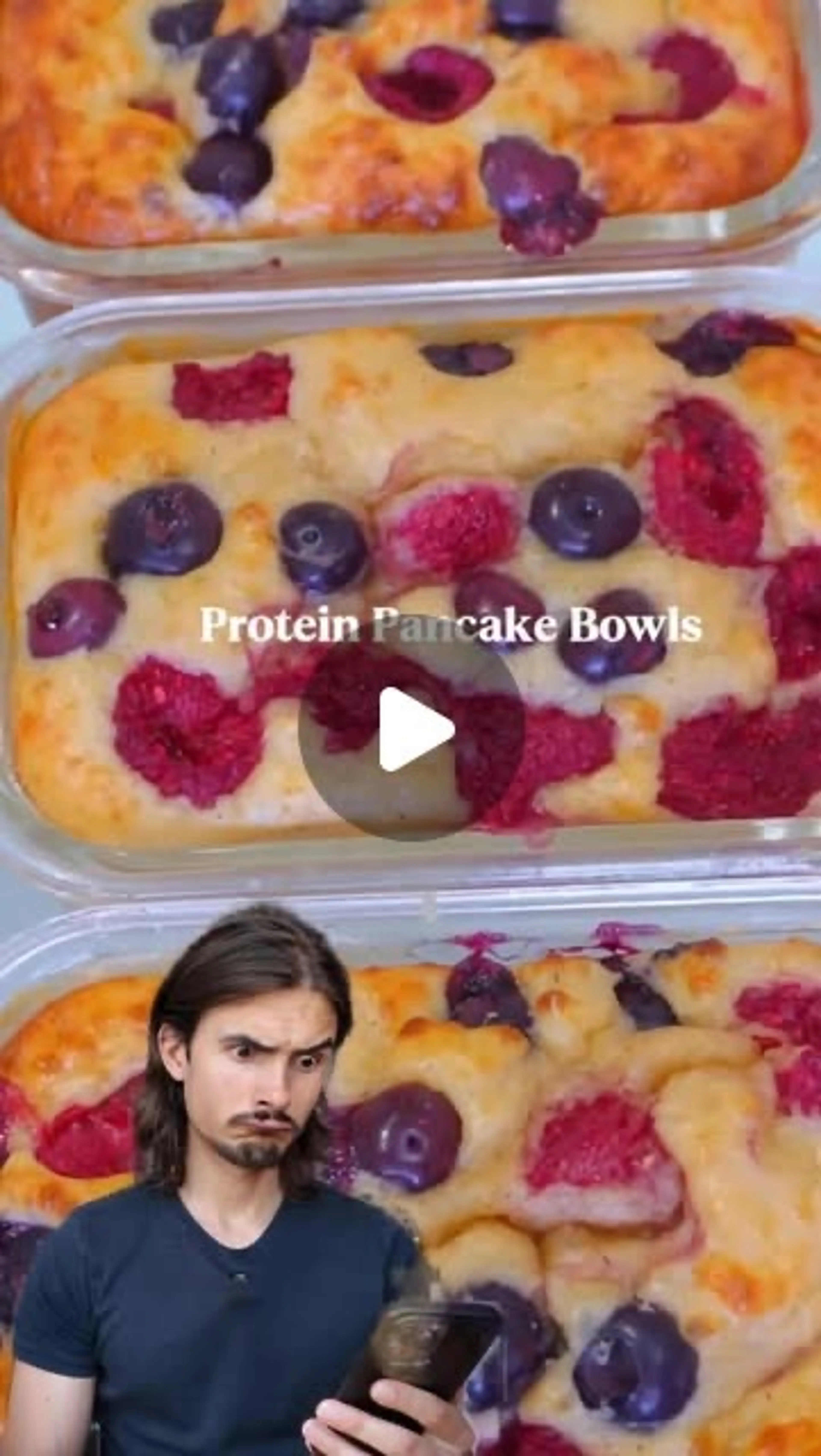 Easy High-protein Pancake Bowls