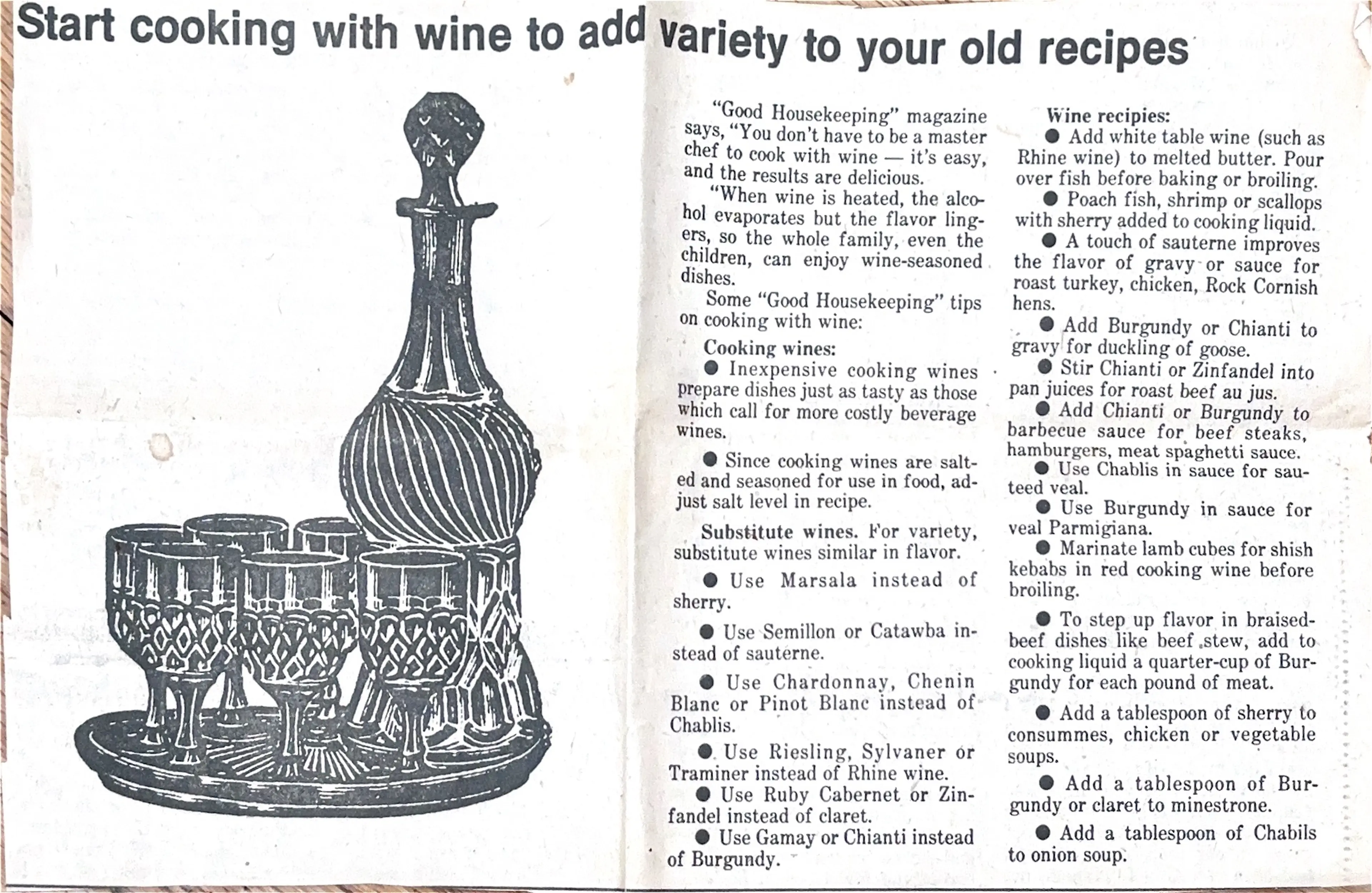 Wine To Recipes