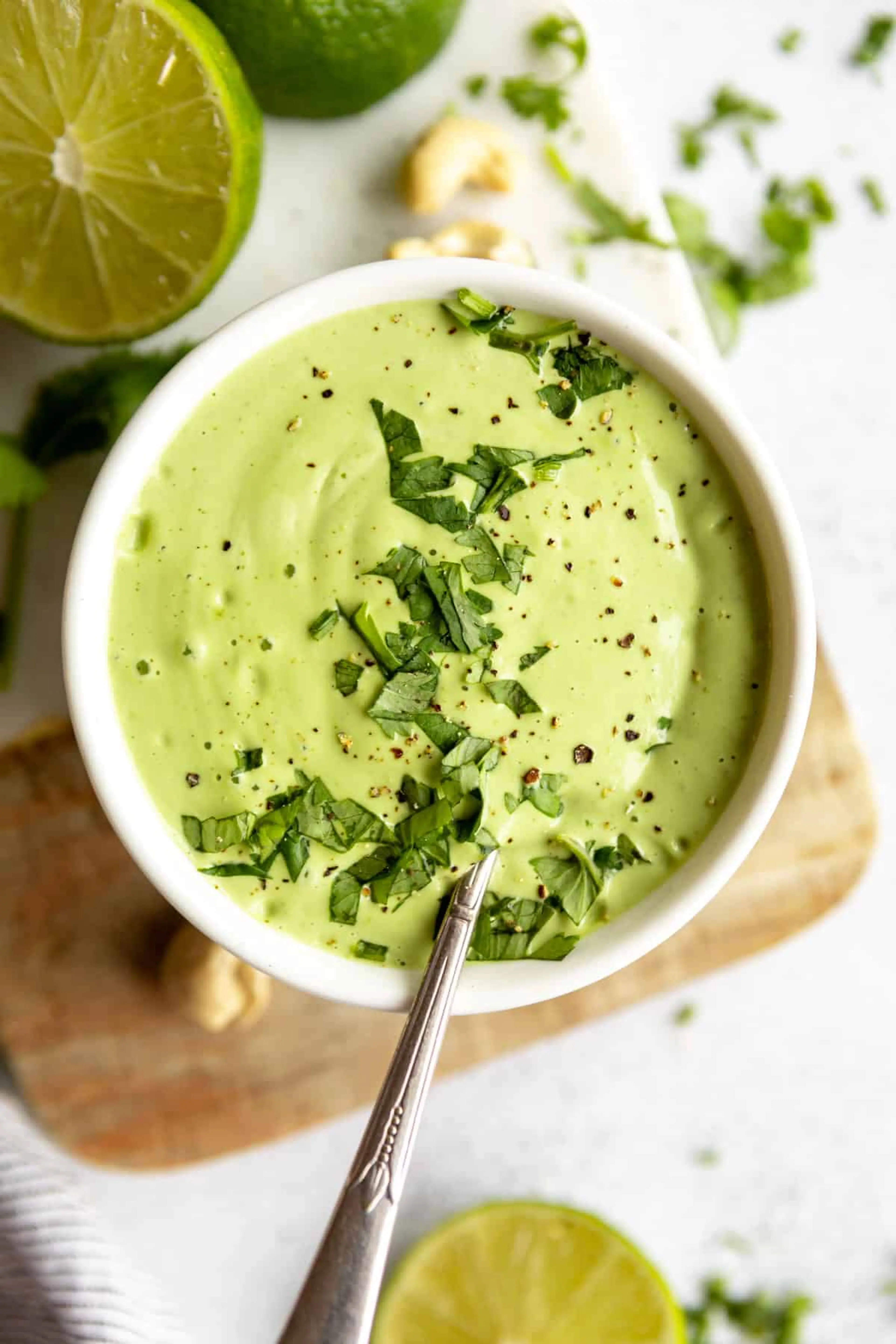 Cilantro Lime Cashew Crema