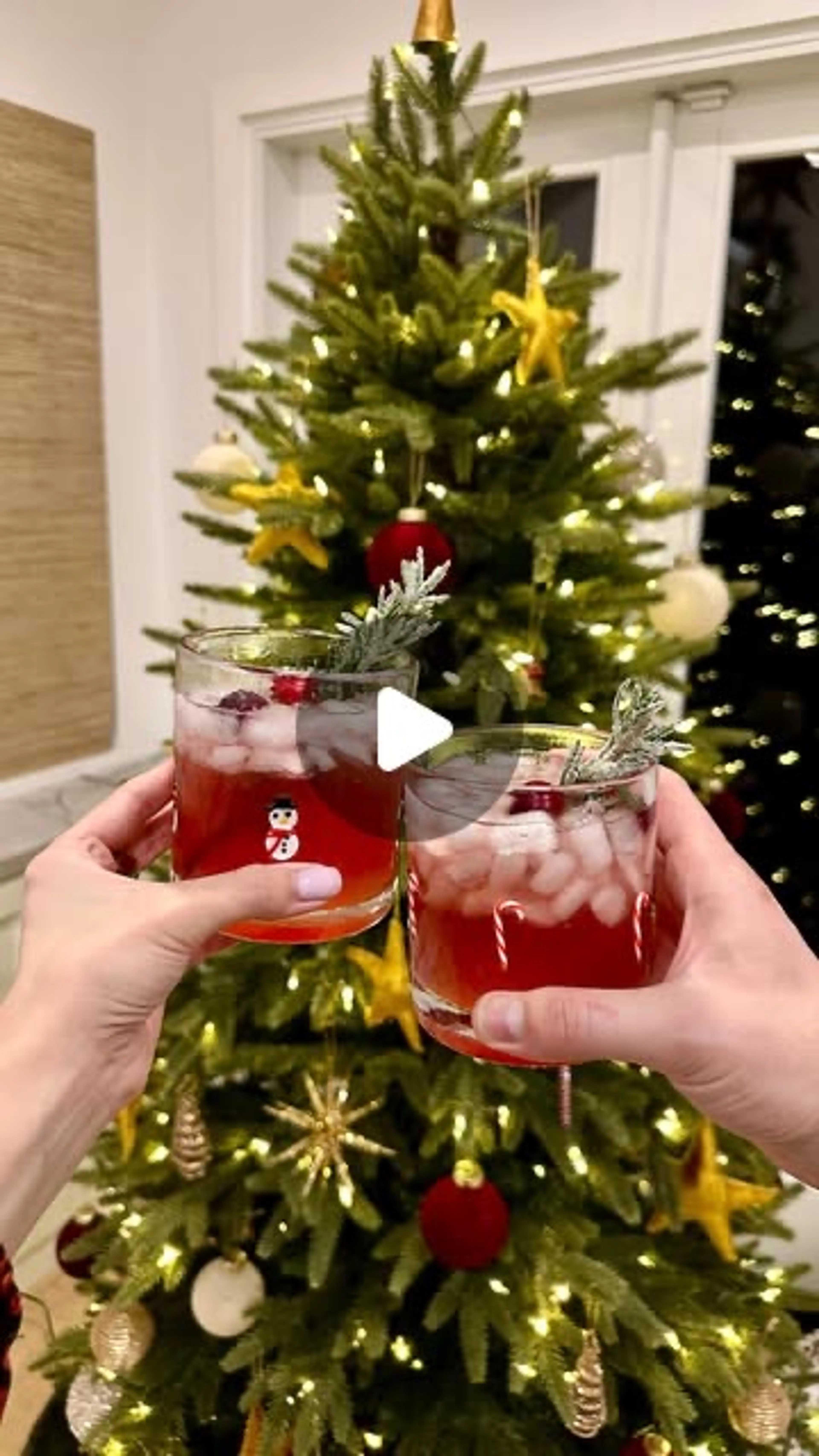 Cranberry & Rosemary Large Batch Margaritas