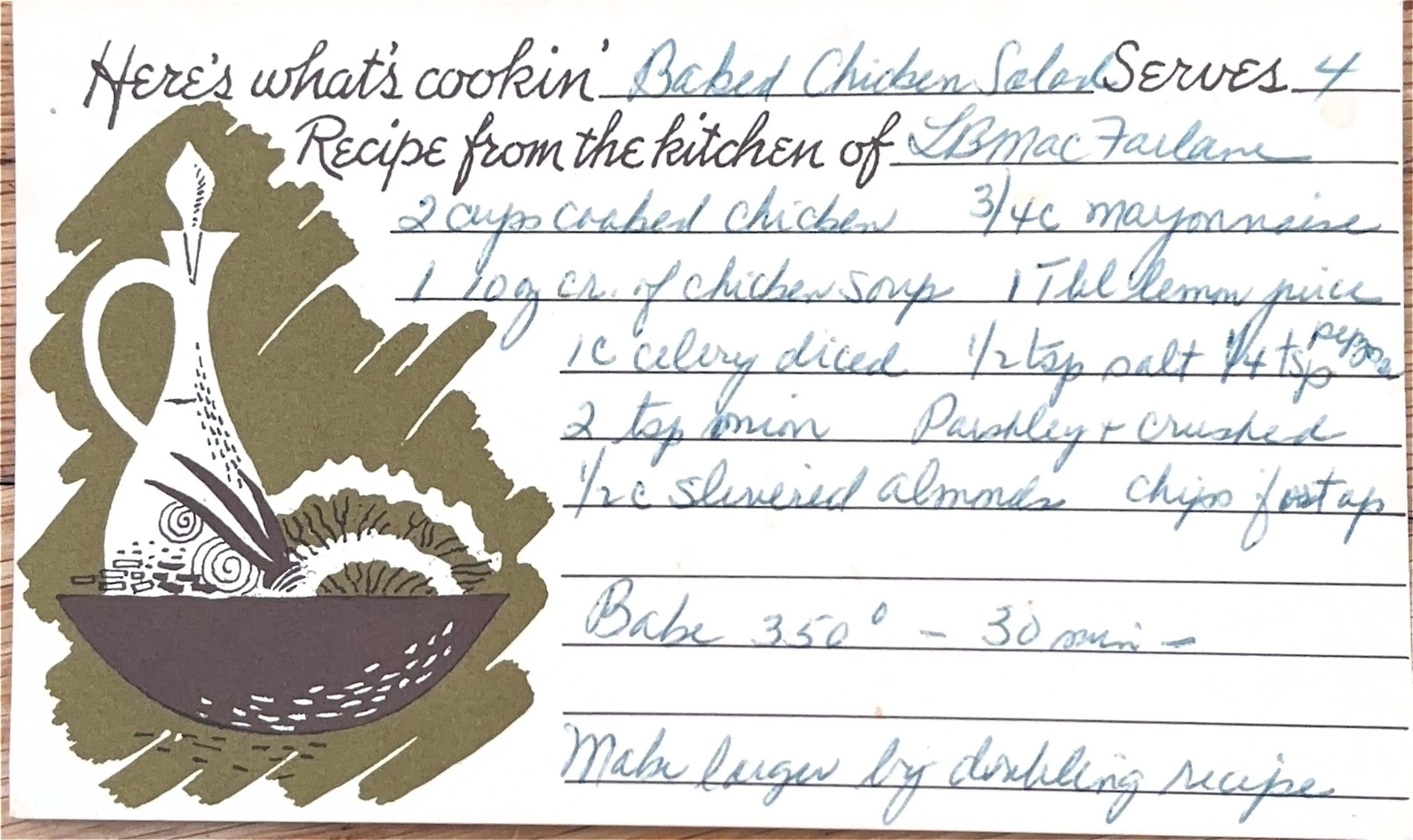 Baked Chicken Salad