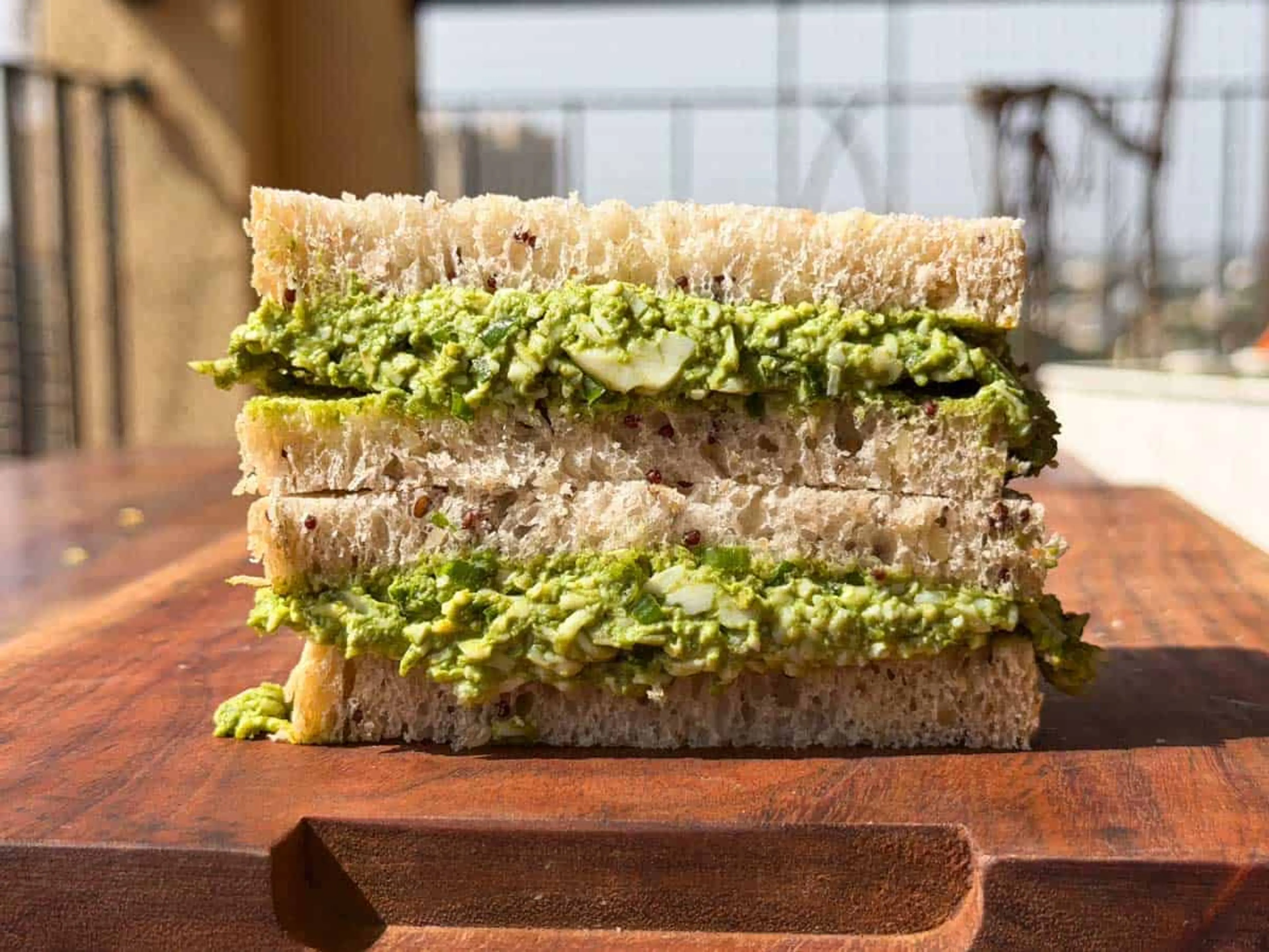 Chutney Cheese Egg Sandwich