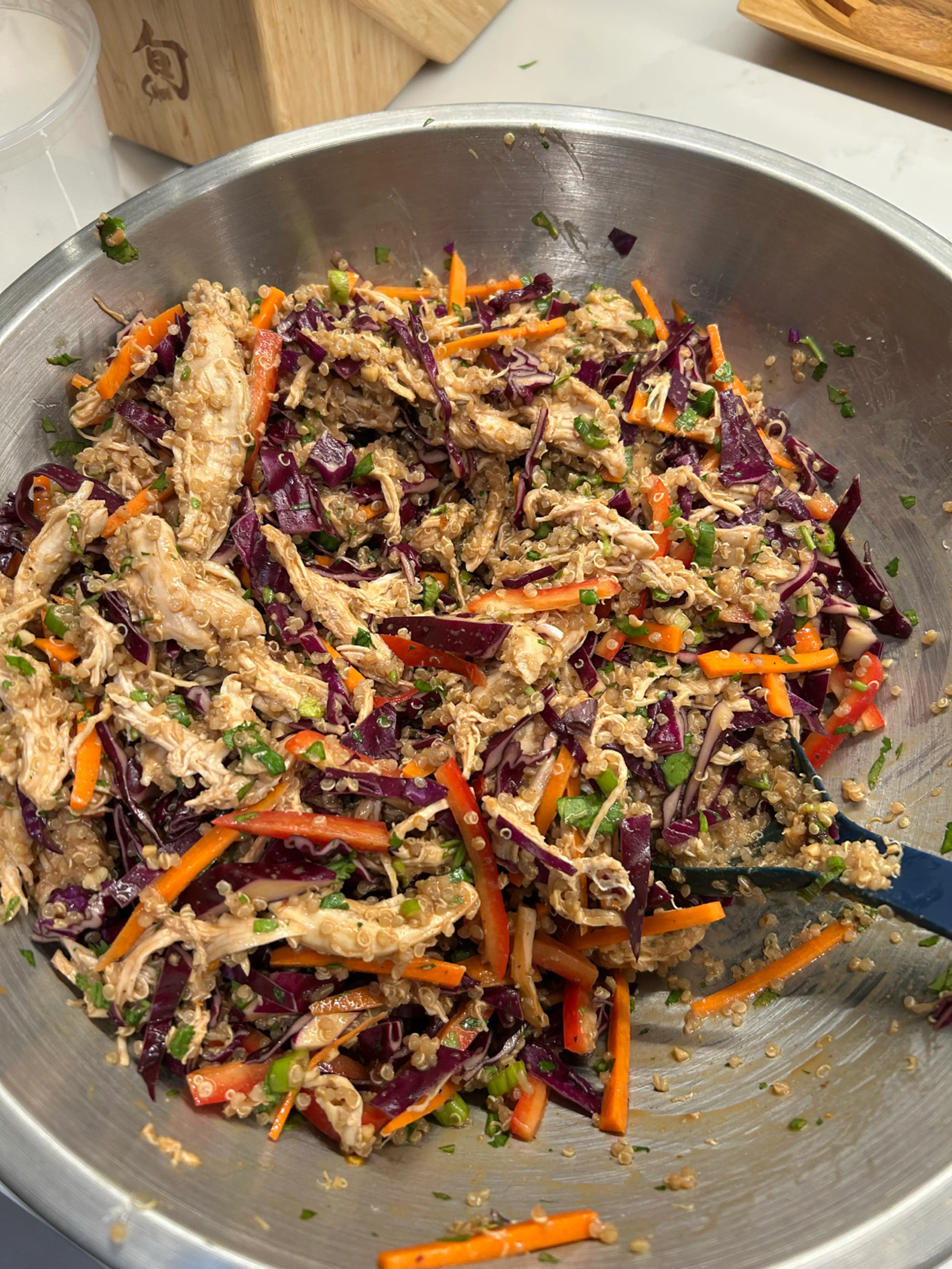 Thai Peanut Chicken and Quinoa Salad