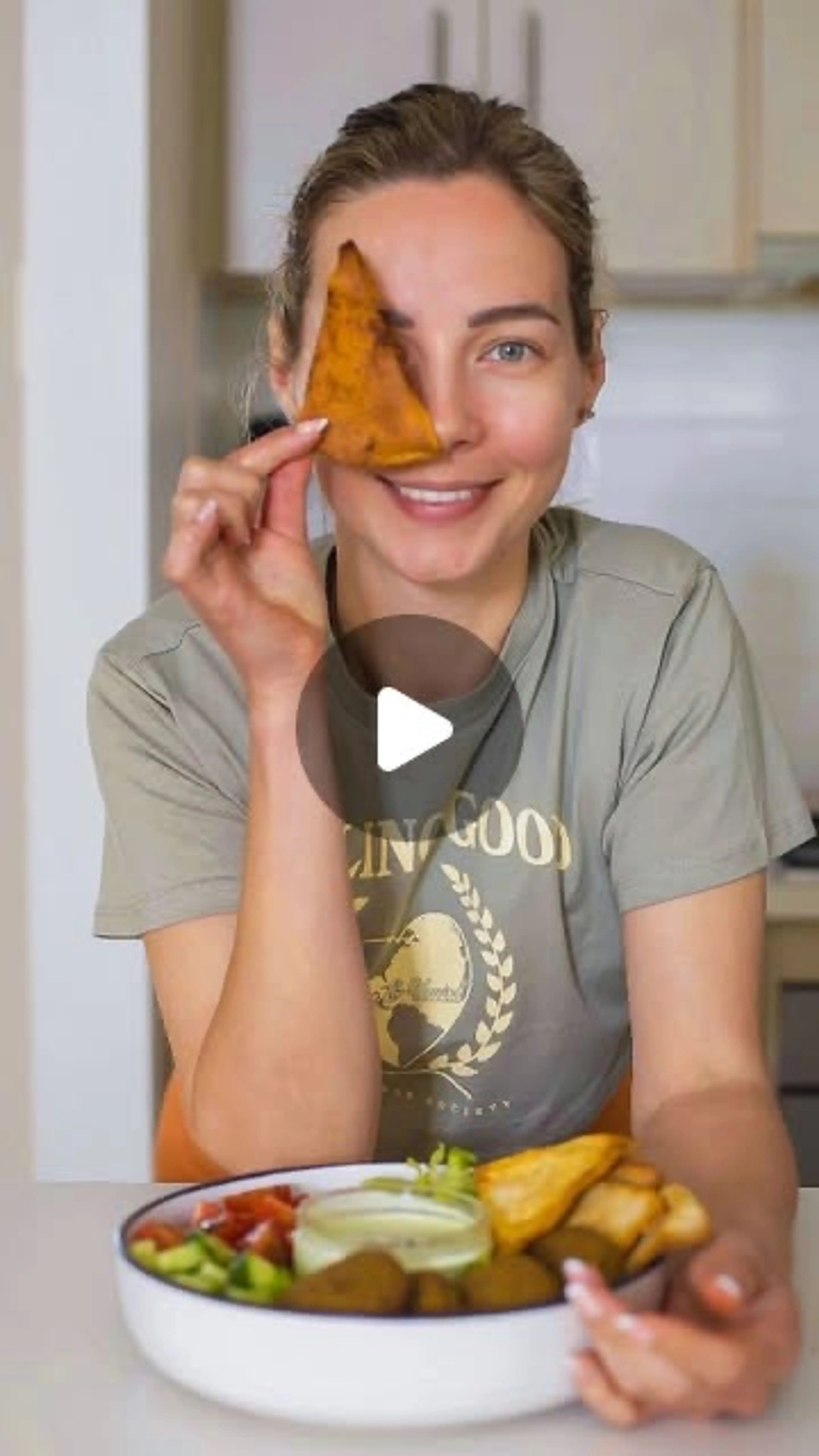 High Protein Baked Green Falafel