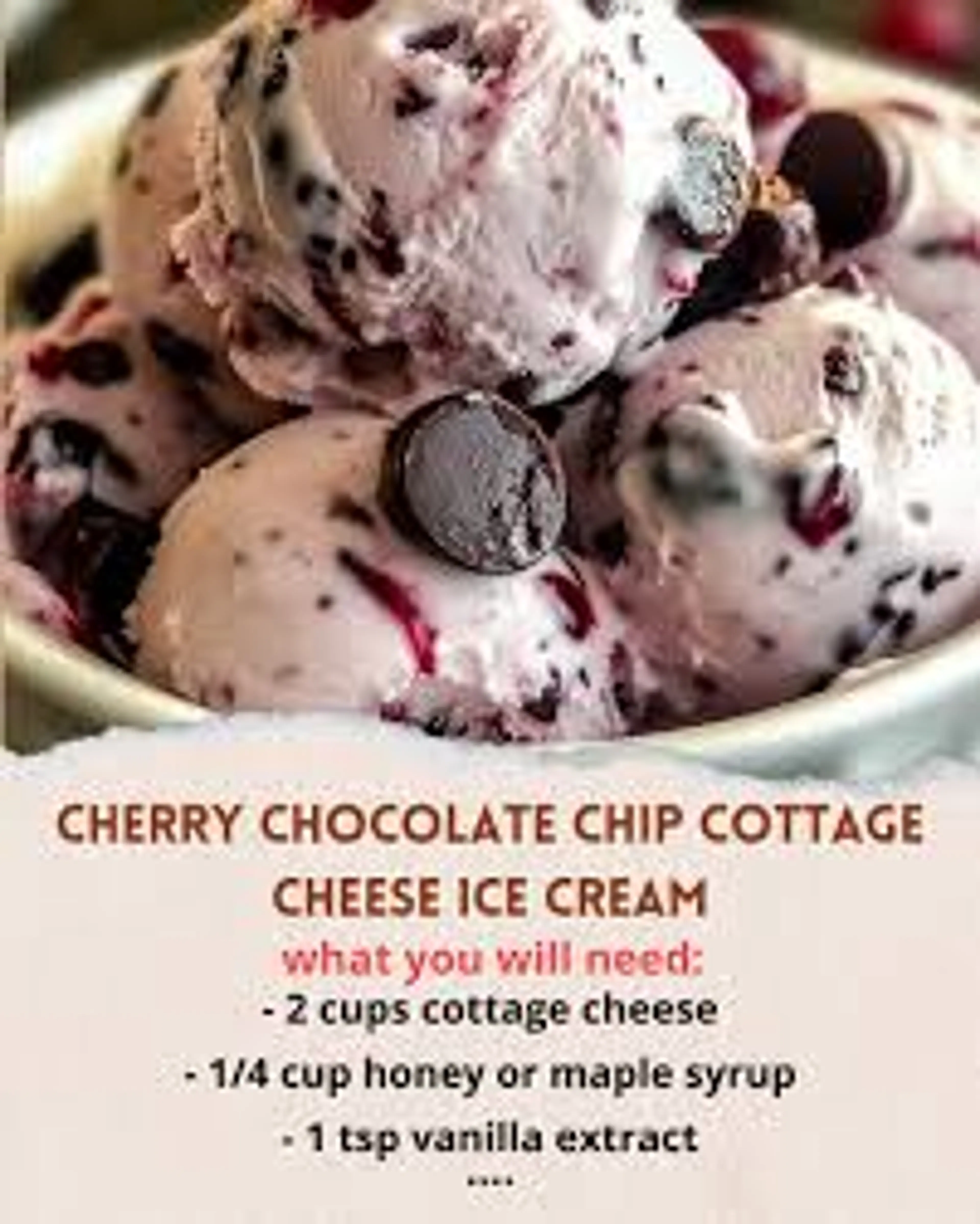 High Protein Cherry Ice Cream