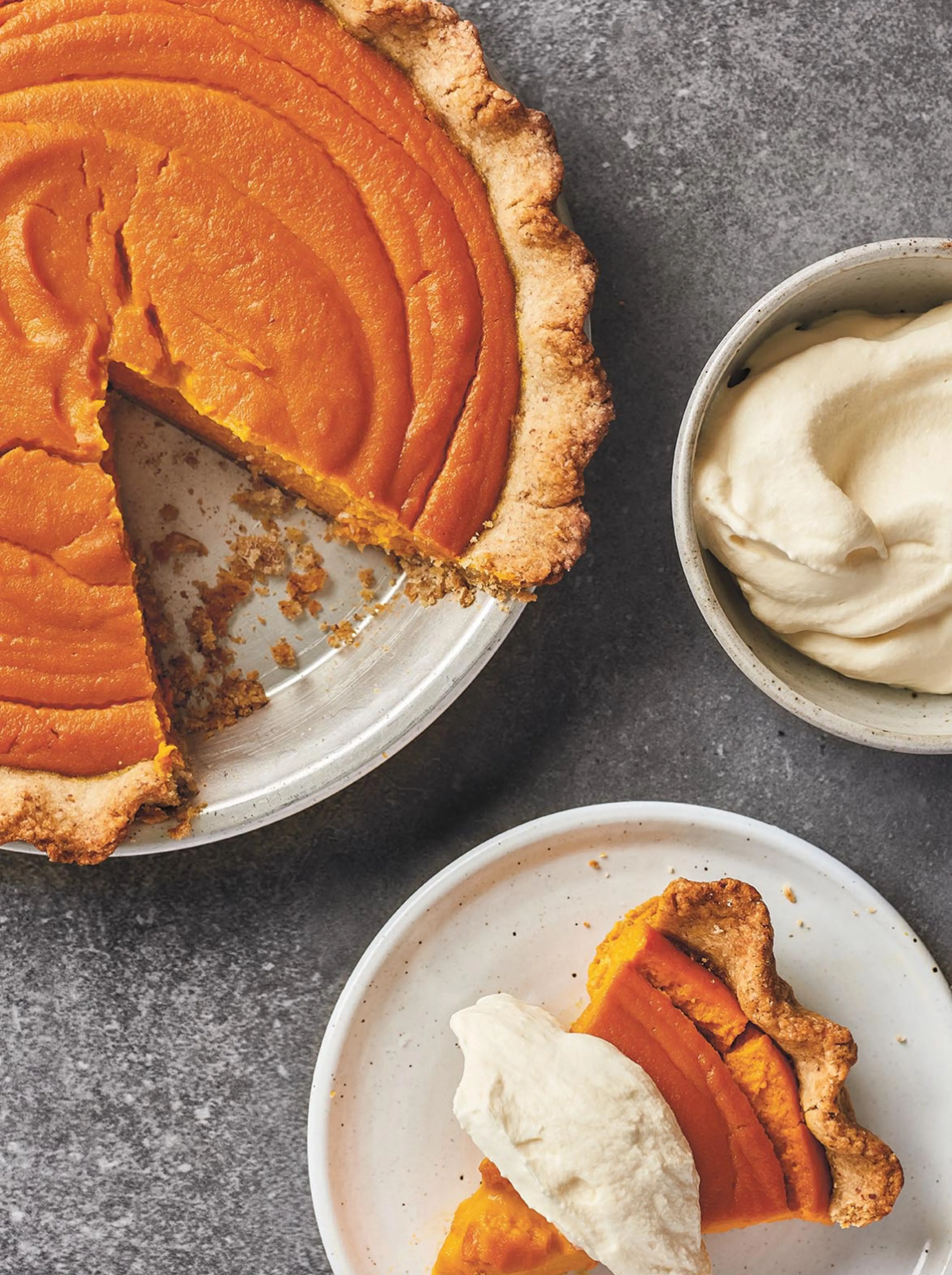 Carrot Pie in a Pecan Crust