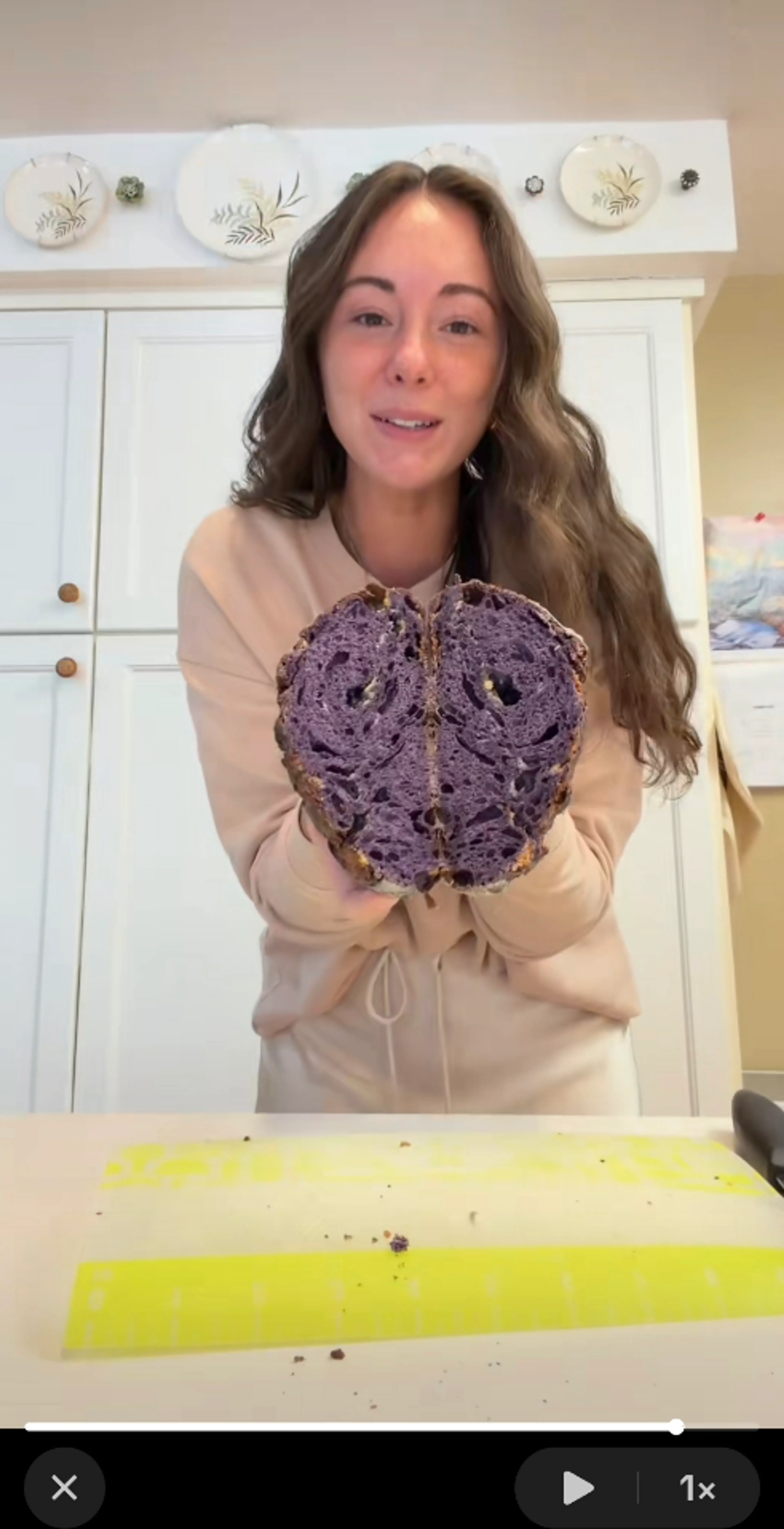 elisedellabakes Ube White Chocolate Sourdough