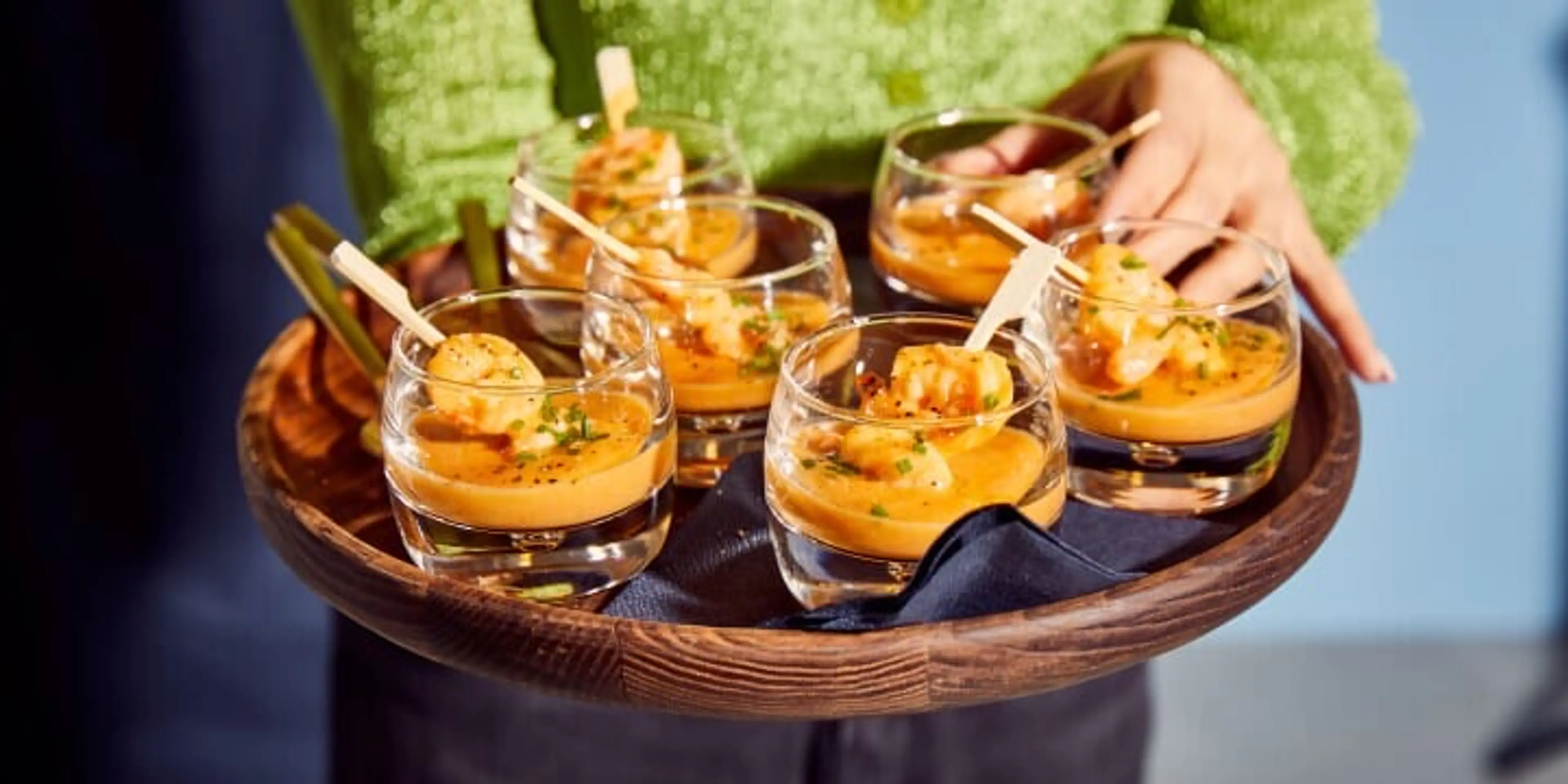 Scampi Diabolique In Een Glasje