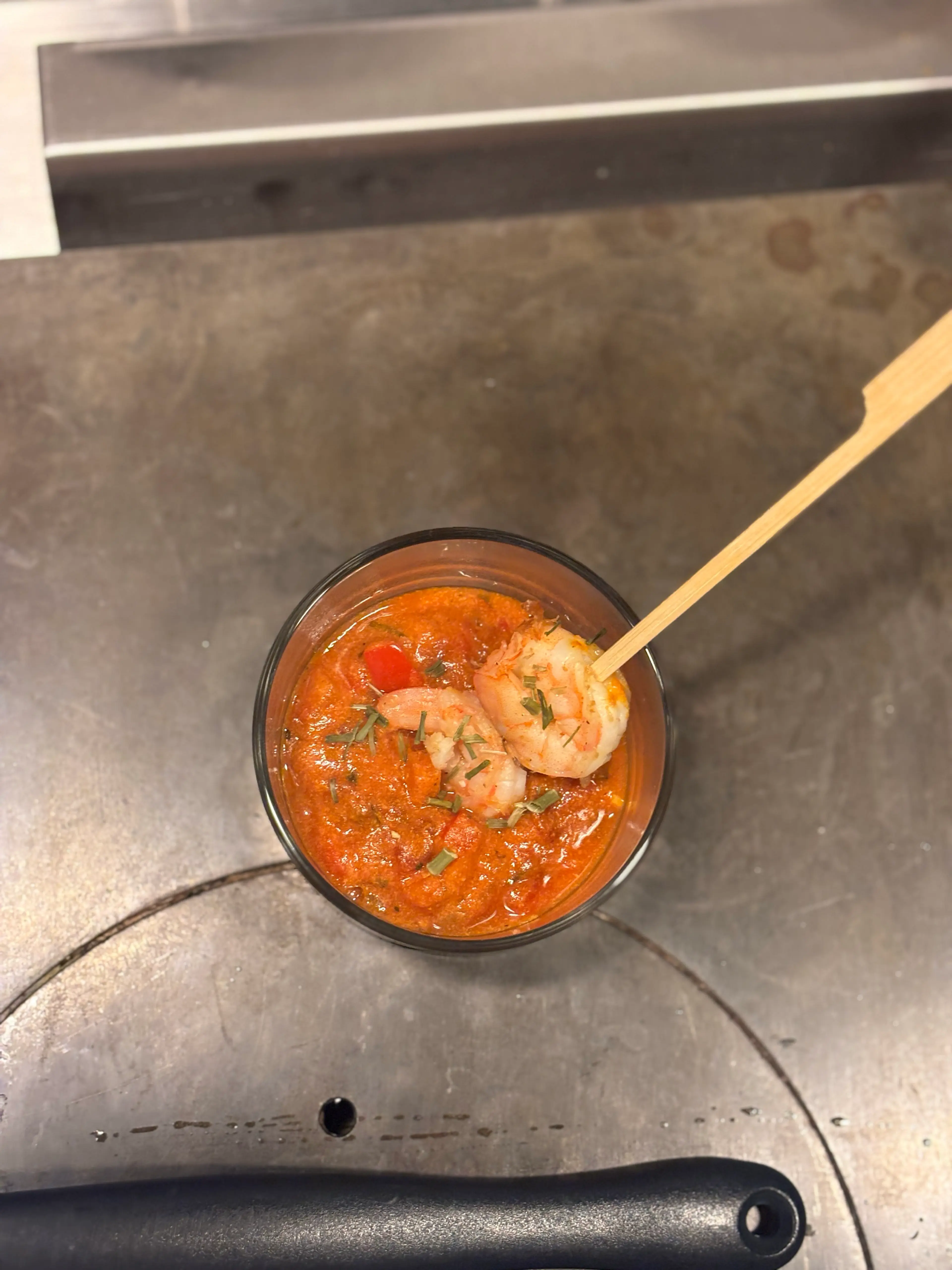 Scampi Diabolique In Een Glasje