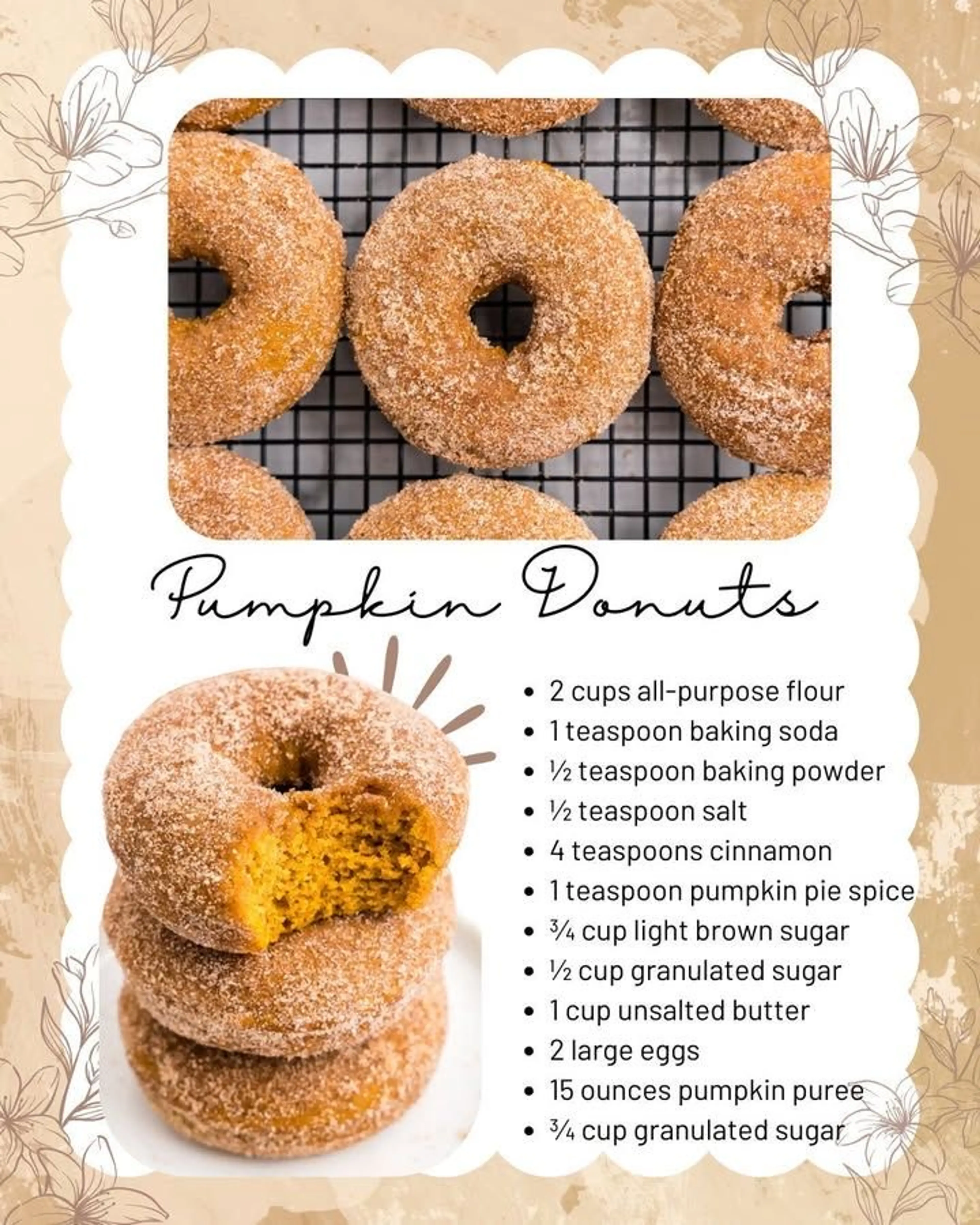 Pumpkin Donuts