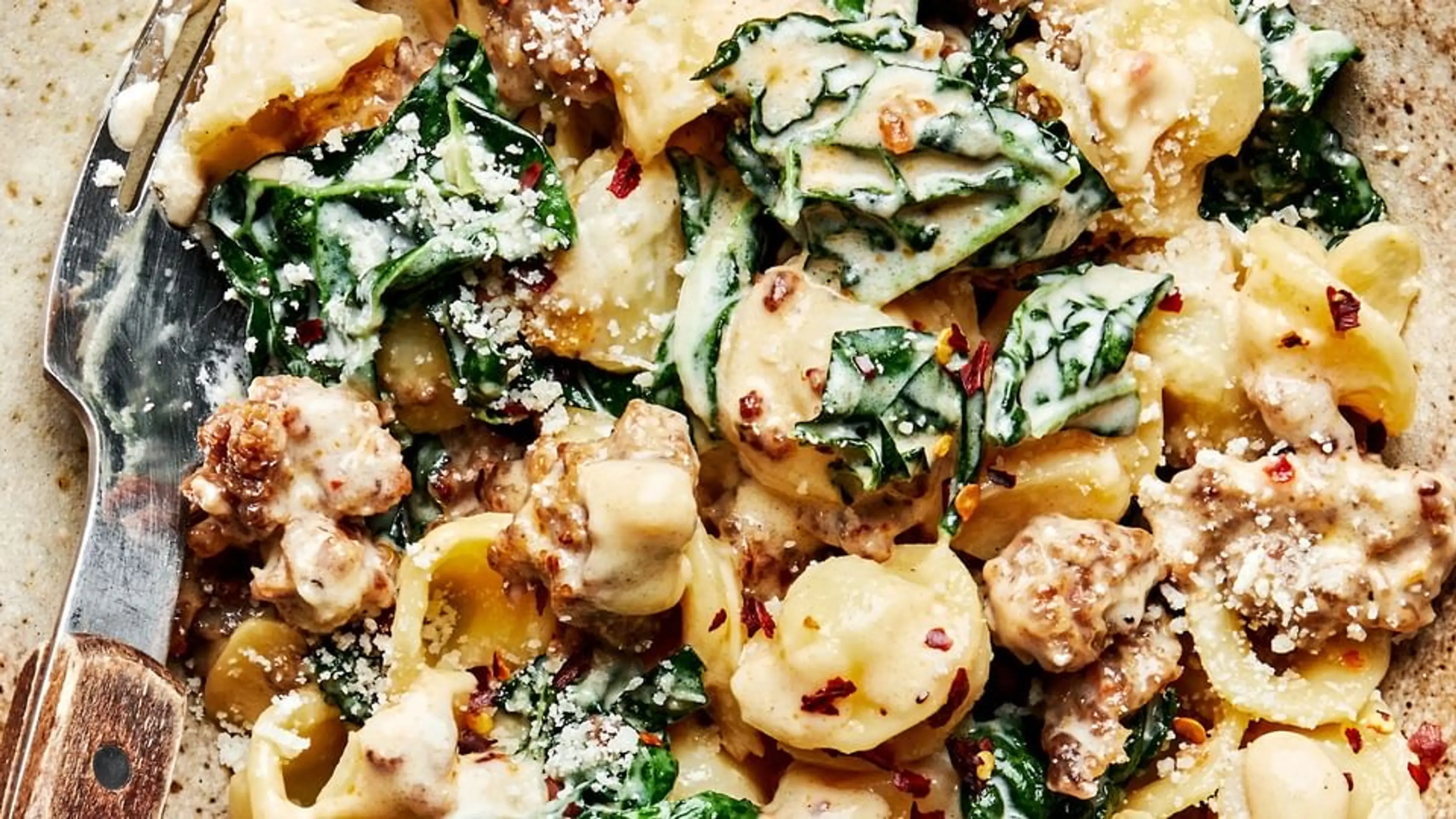 Orecchiette Pasta with Kale & Sausage