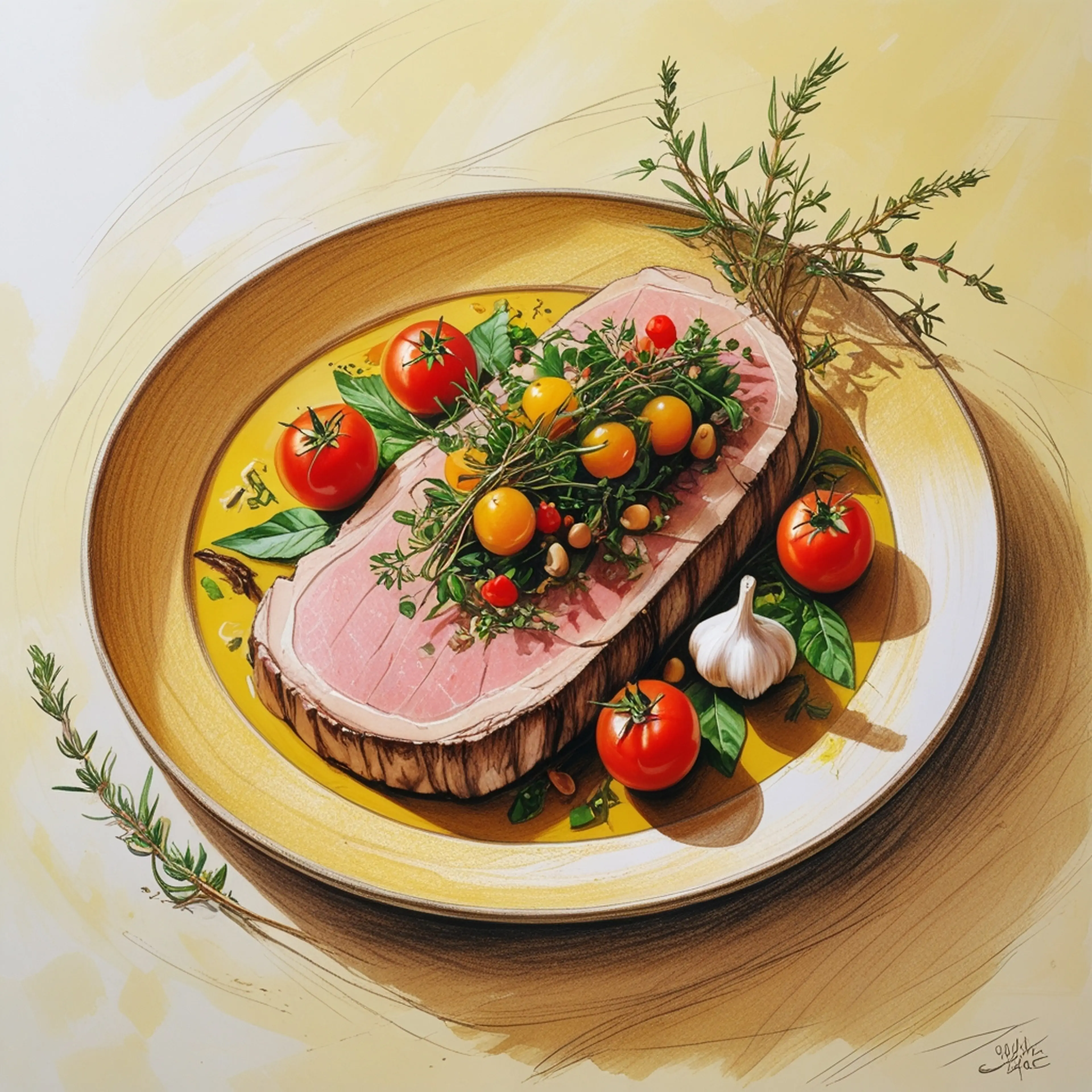 Beinscheiben vom Rind à la Provence