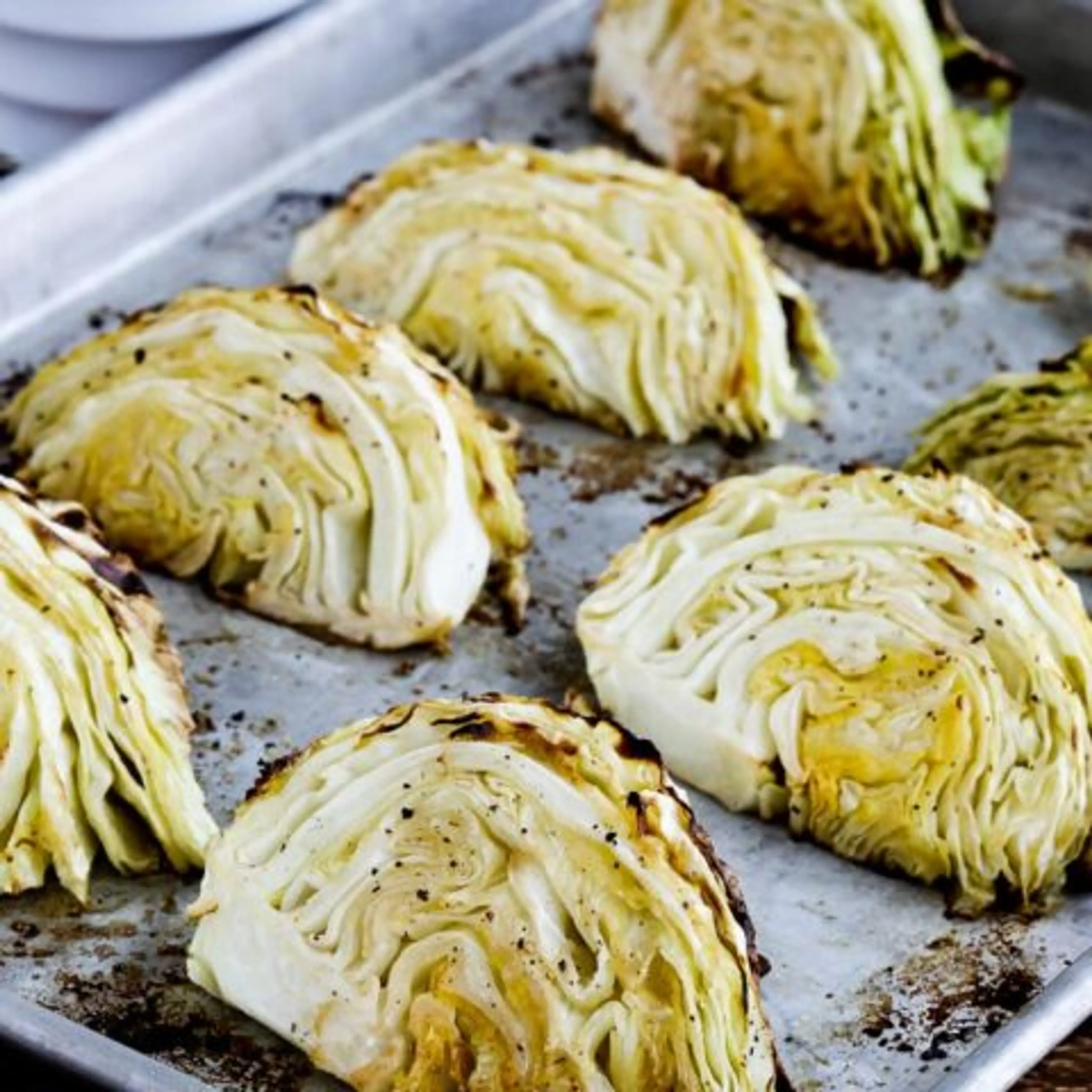 Roasted Cabbage with Lemon