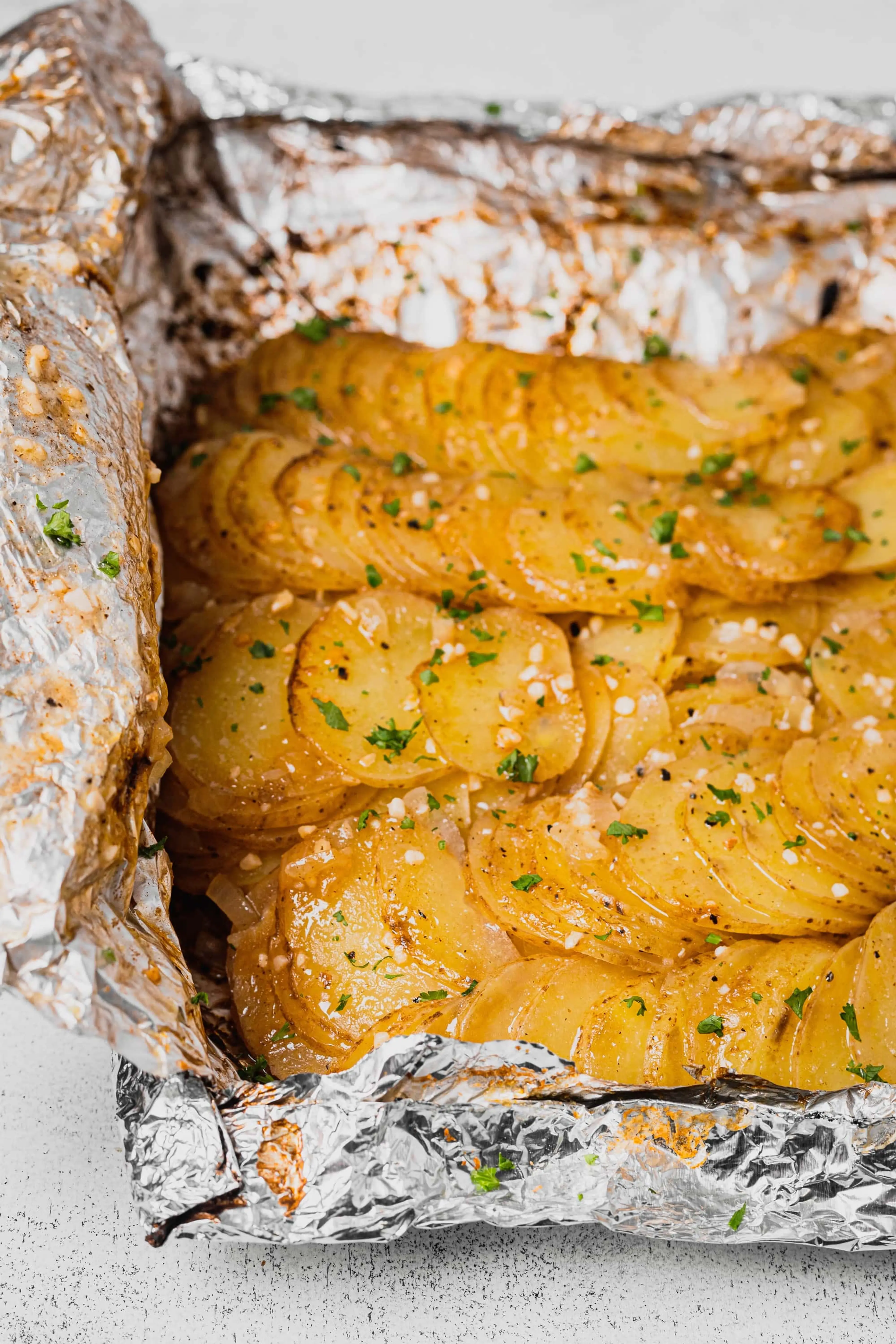 30 Minute Buttery Grilled Potatoes in Foil
