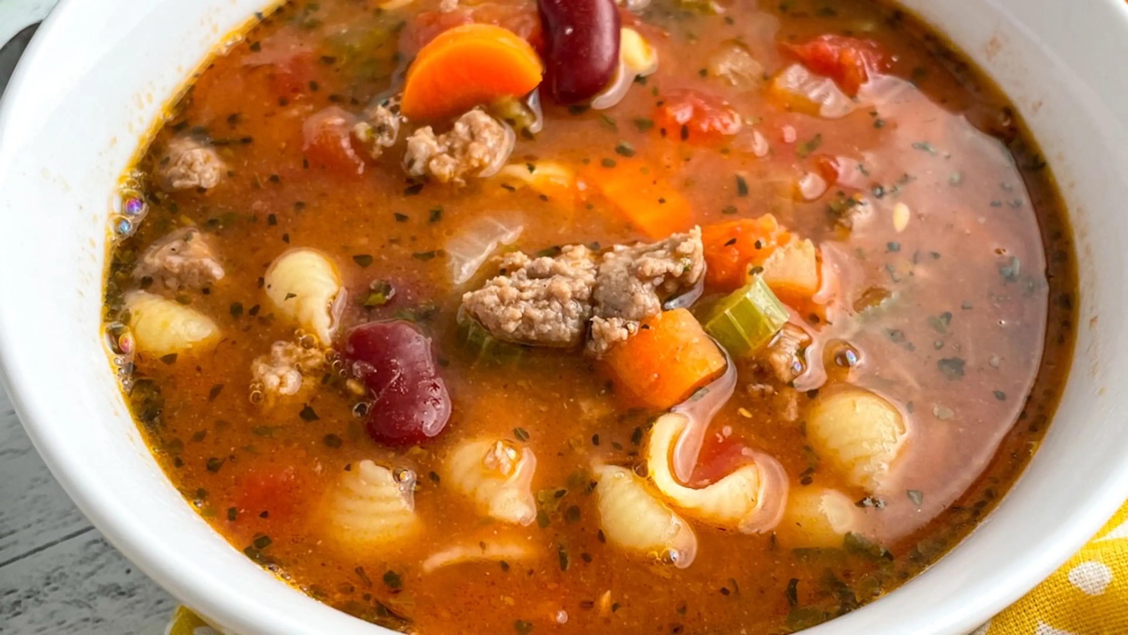 High Protein Minestrone Soup (Gluten Free)