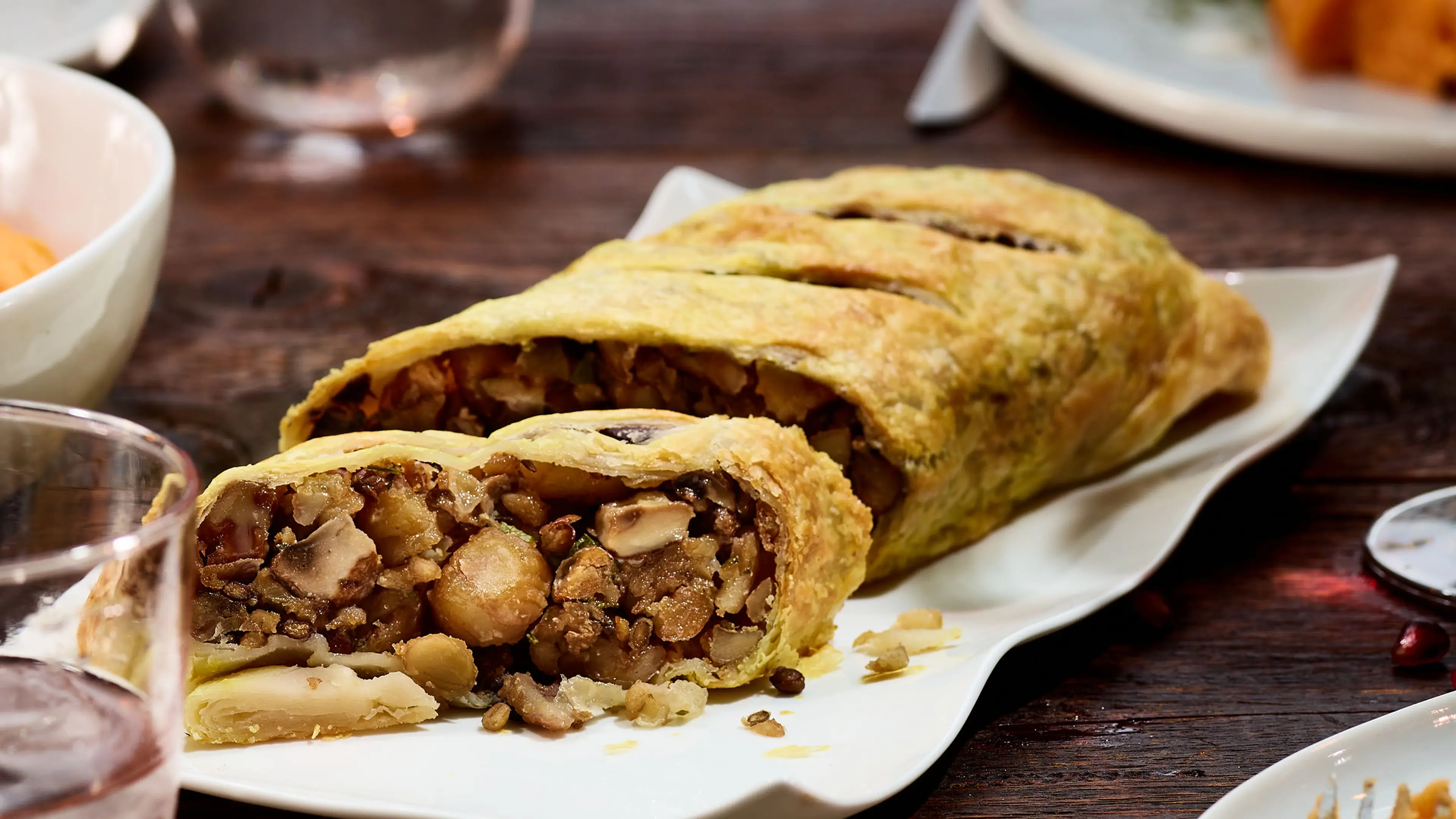 Maronen-Pilz-Pastete Wellington