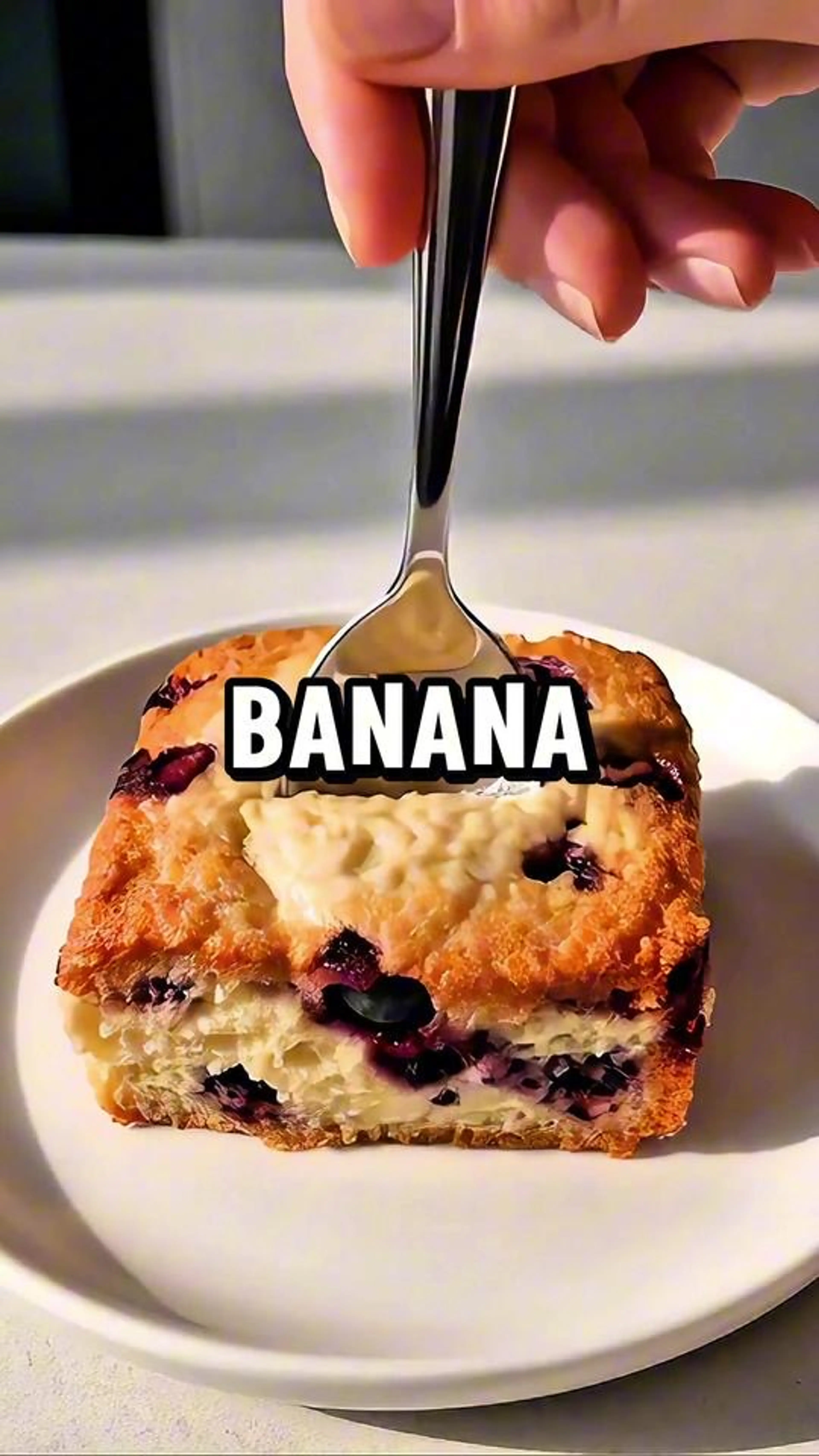 Banana Blueberry Oat Cake
