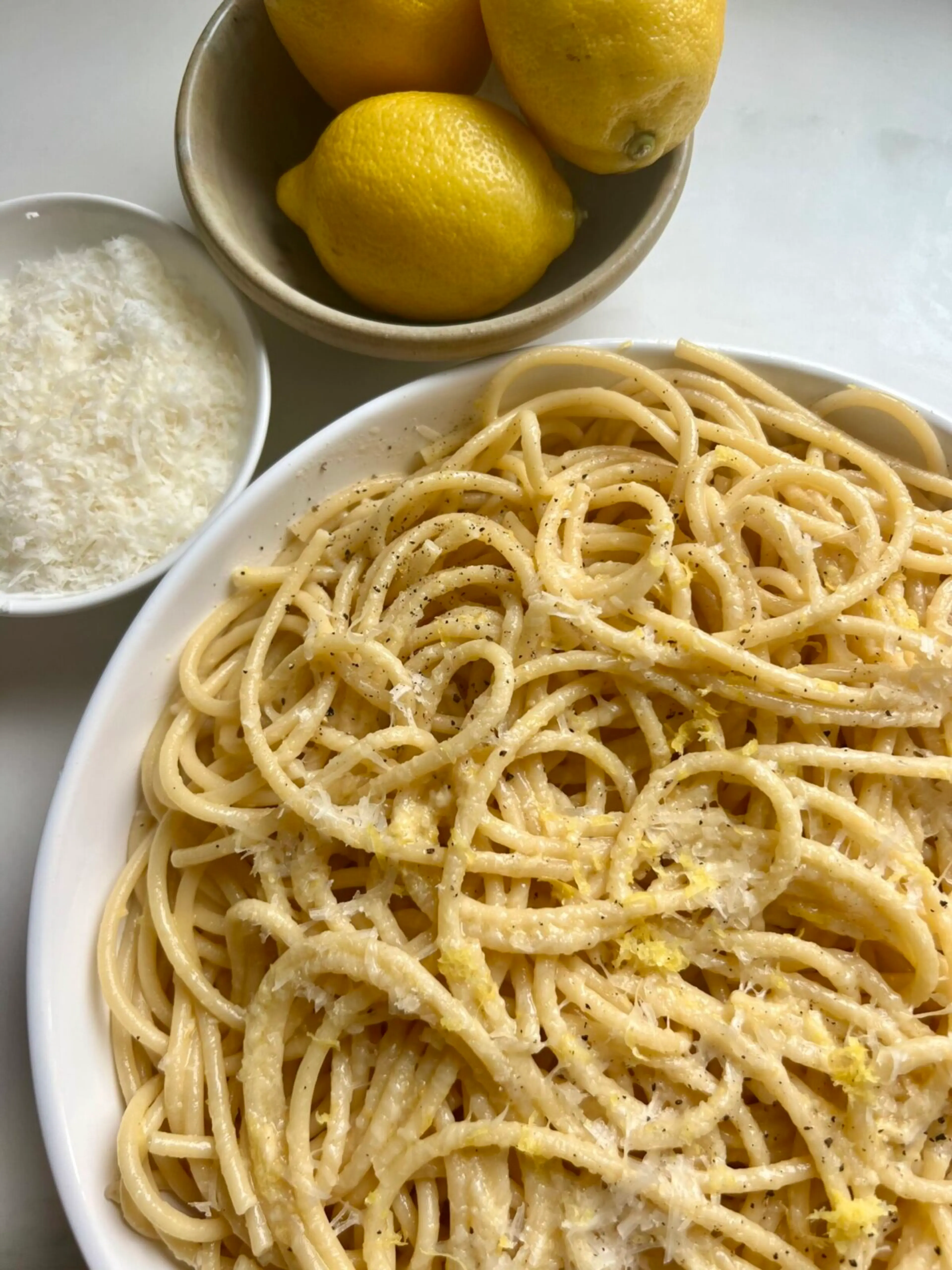 Easy Pasta al Limone Recipe (with Bucatini or Spaghetti)
