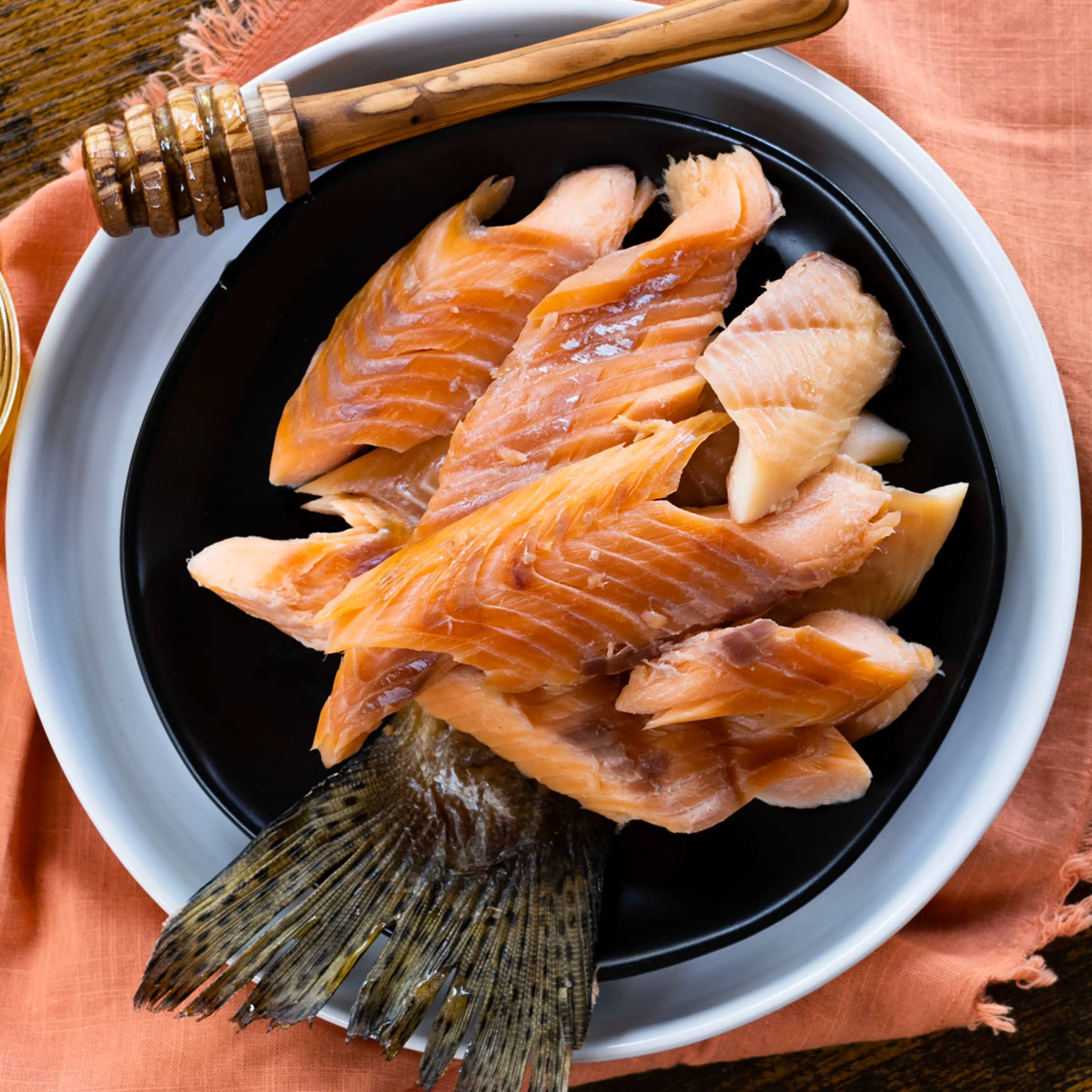 Honey Smoked Trout with Dry Brine