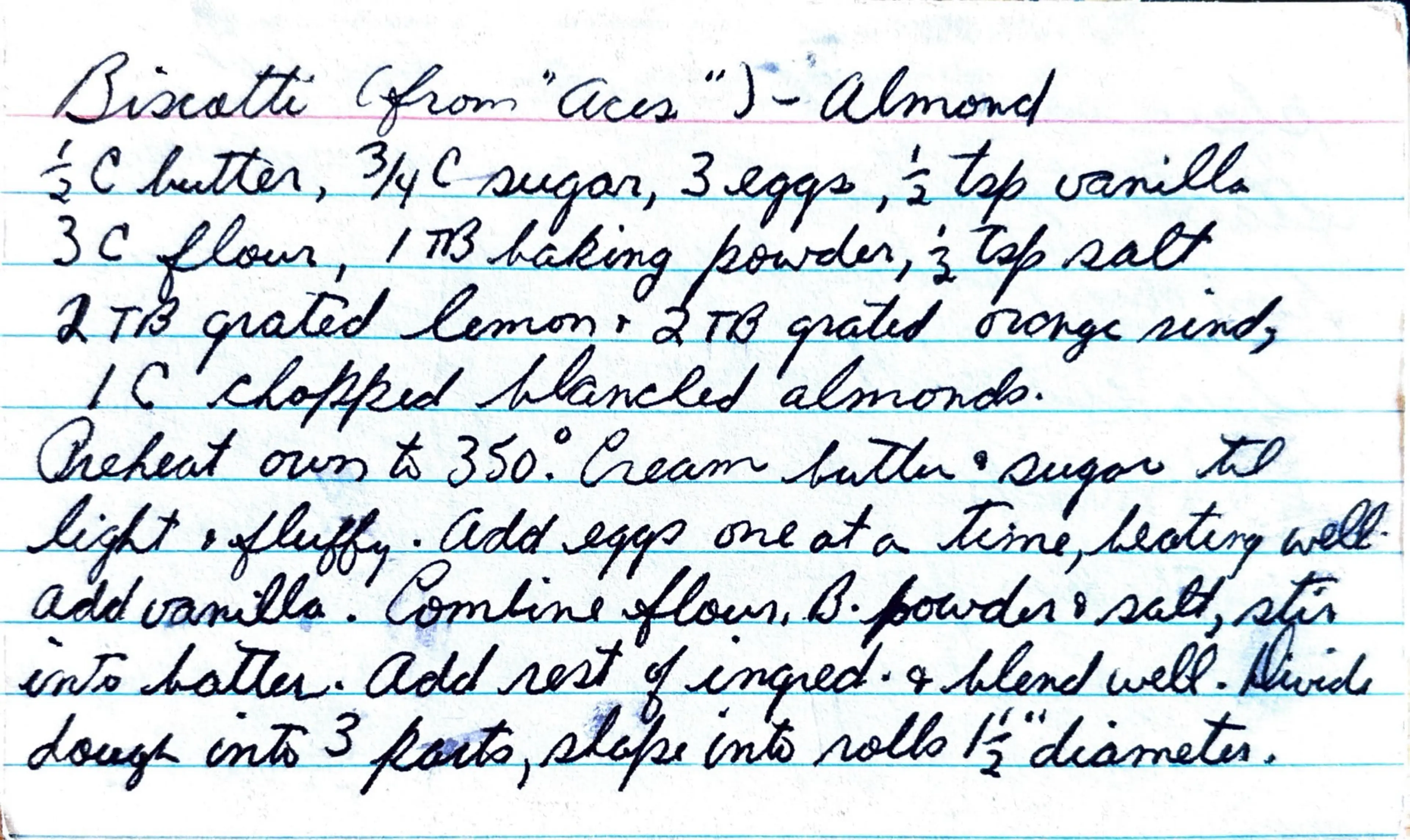 Biscotti (from "Aces") - Almond