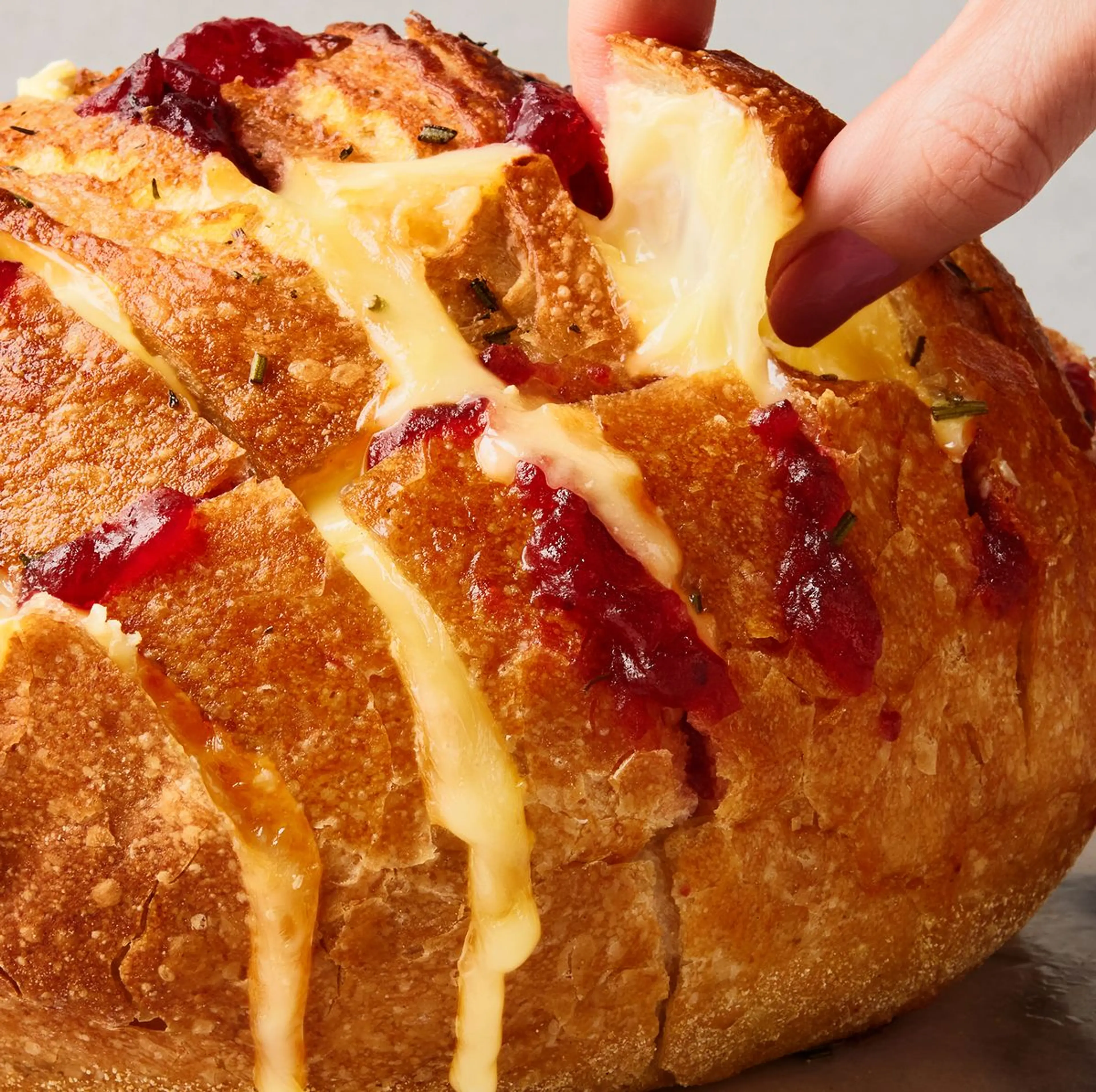 Cranberry Brie Pull-Apart Bread