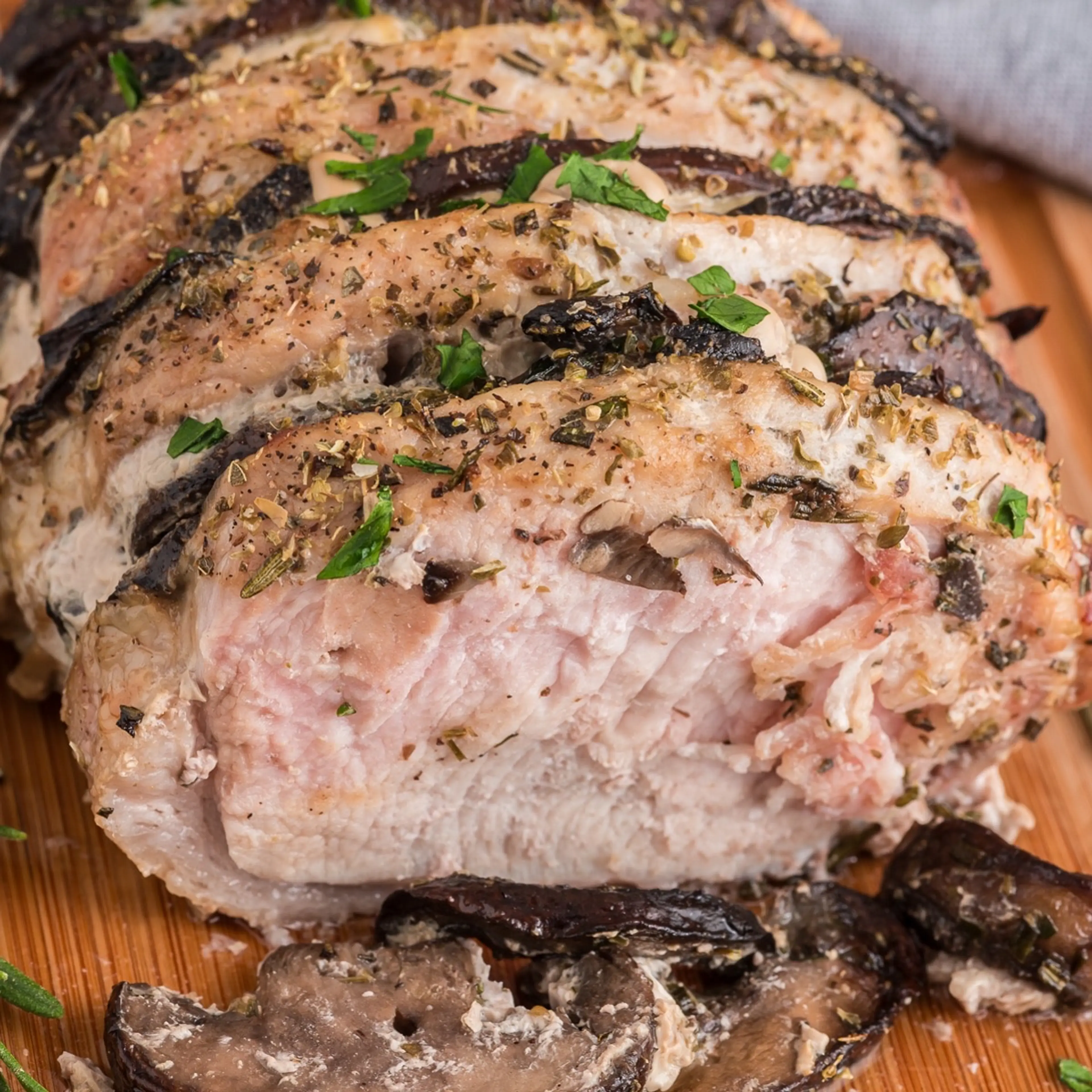 Hasselback Stuffed Pork Roast