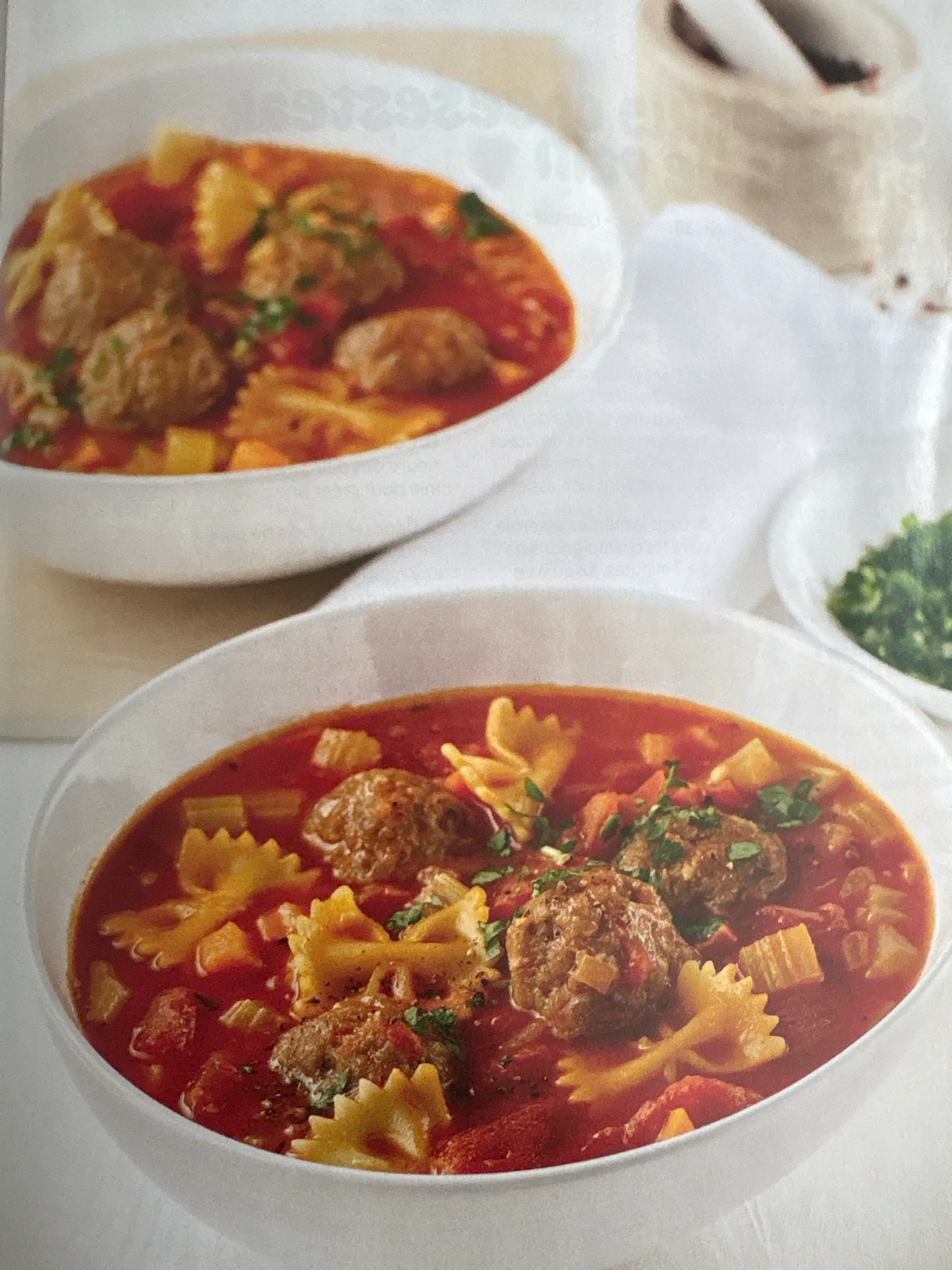 Soupe aux boulettes de veau