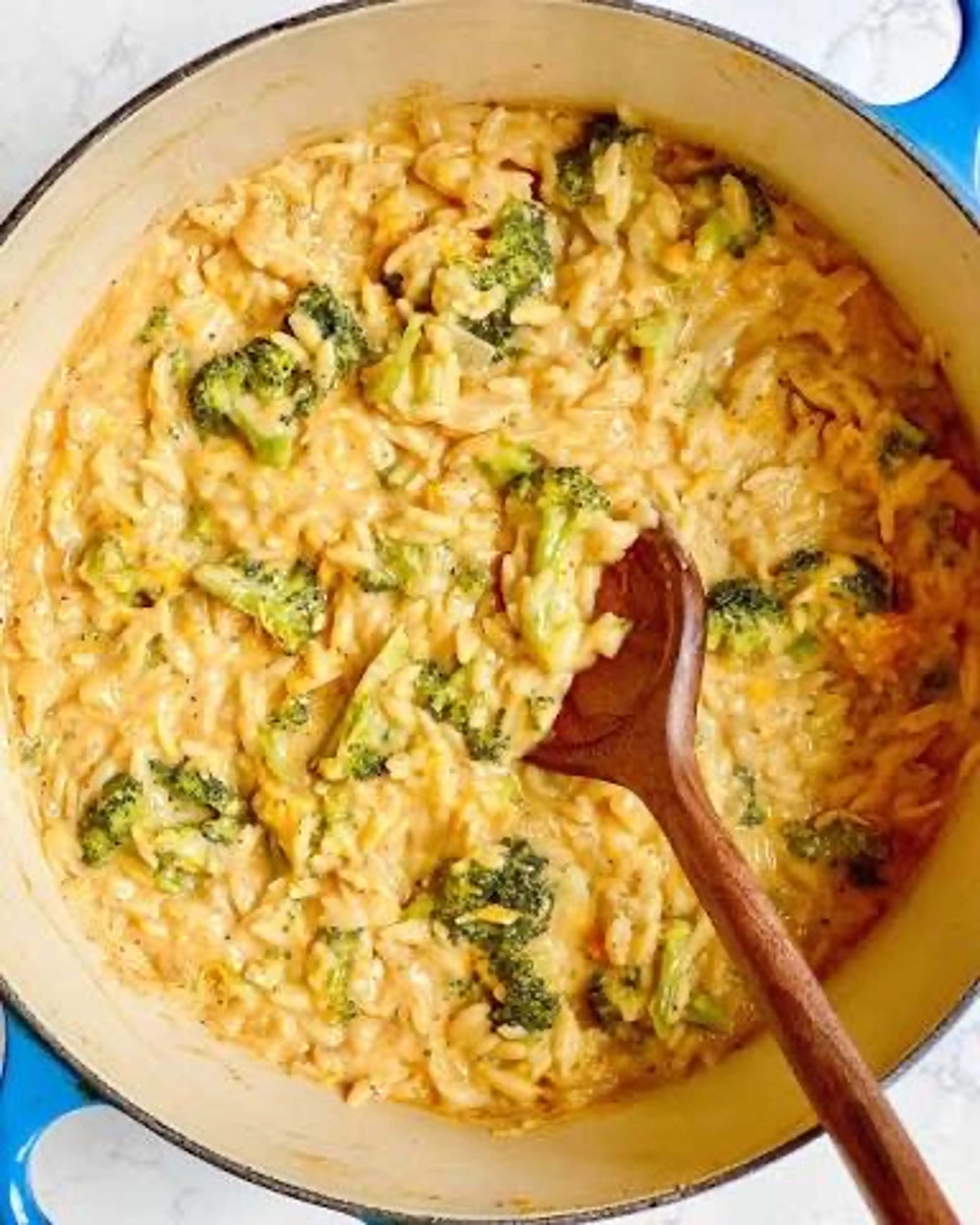 Cheesy Broccoli Orzo