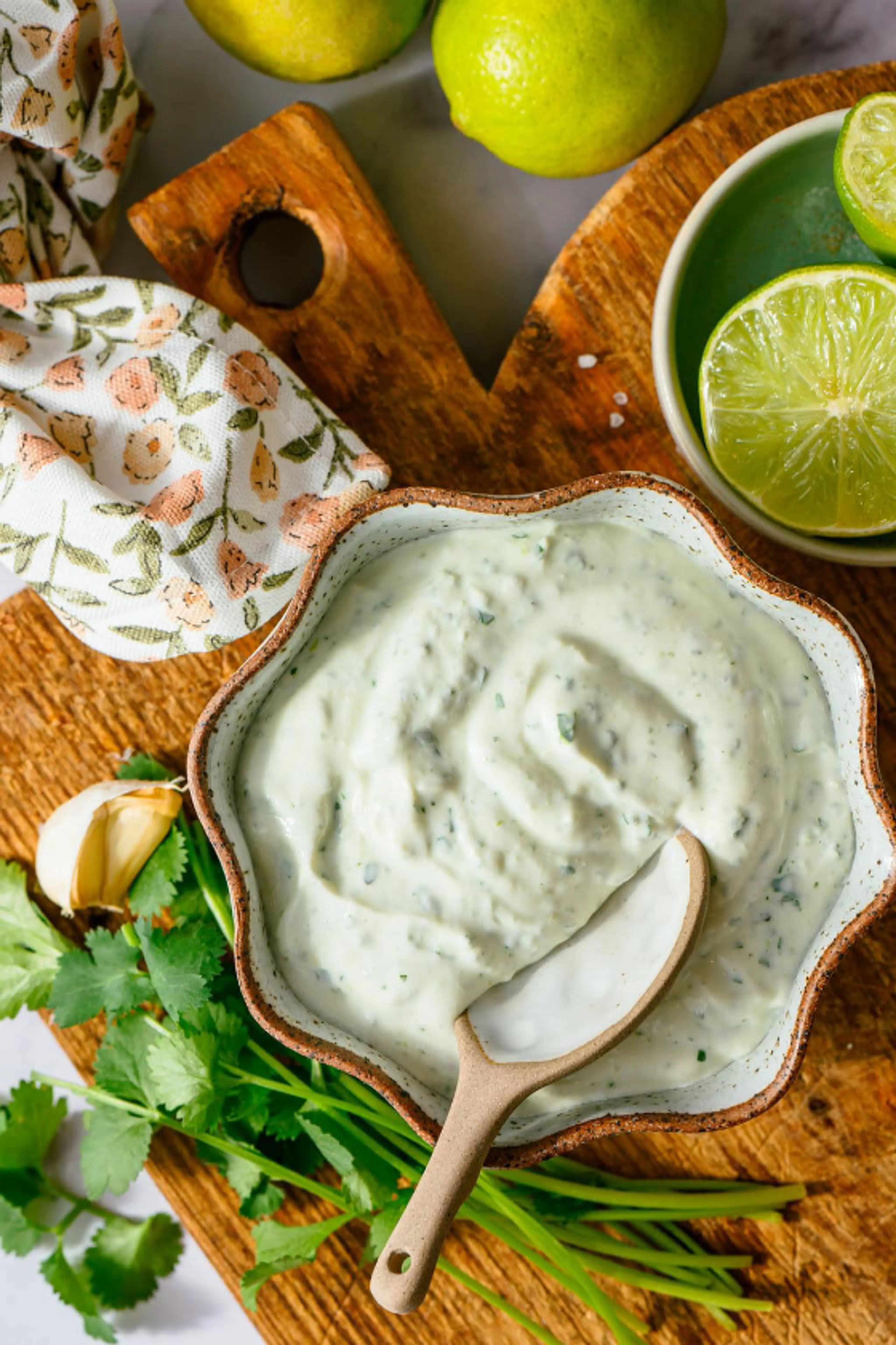 Cilantro Lime Crema Sauce
