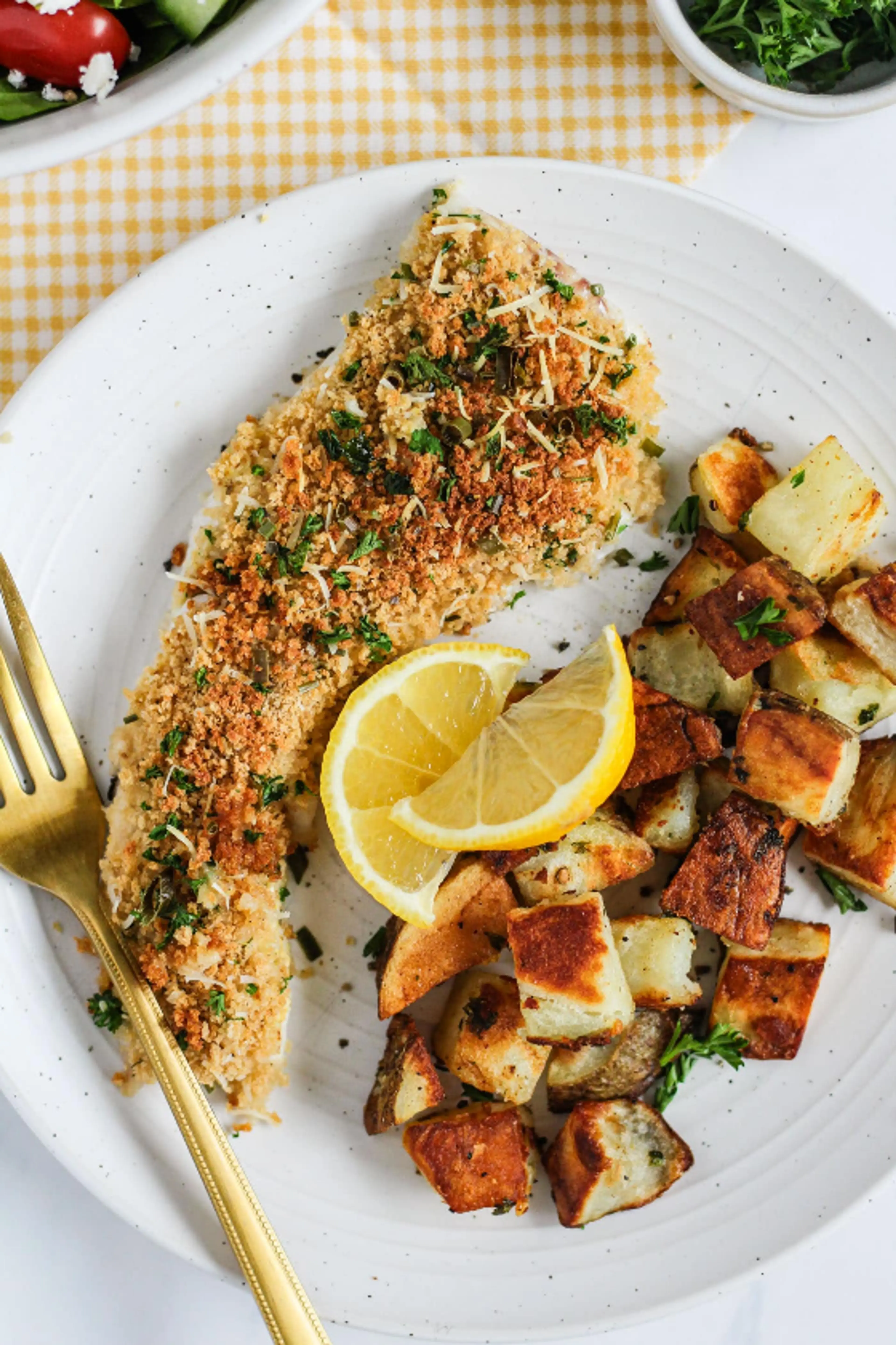 Easy Baked Herb & Parmesan Crusted Haddock