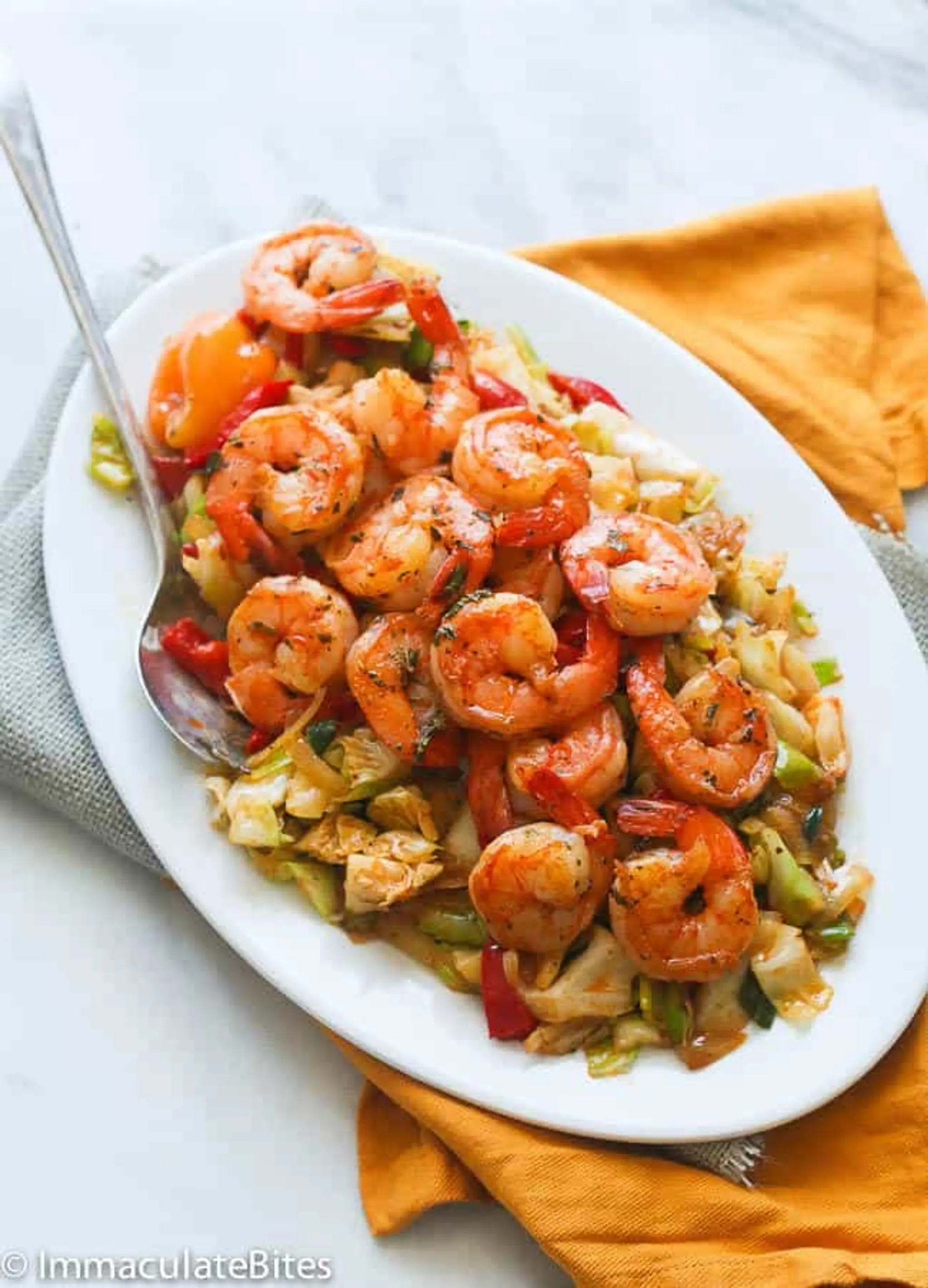 Jamaican Cabbage and Shrimp