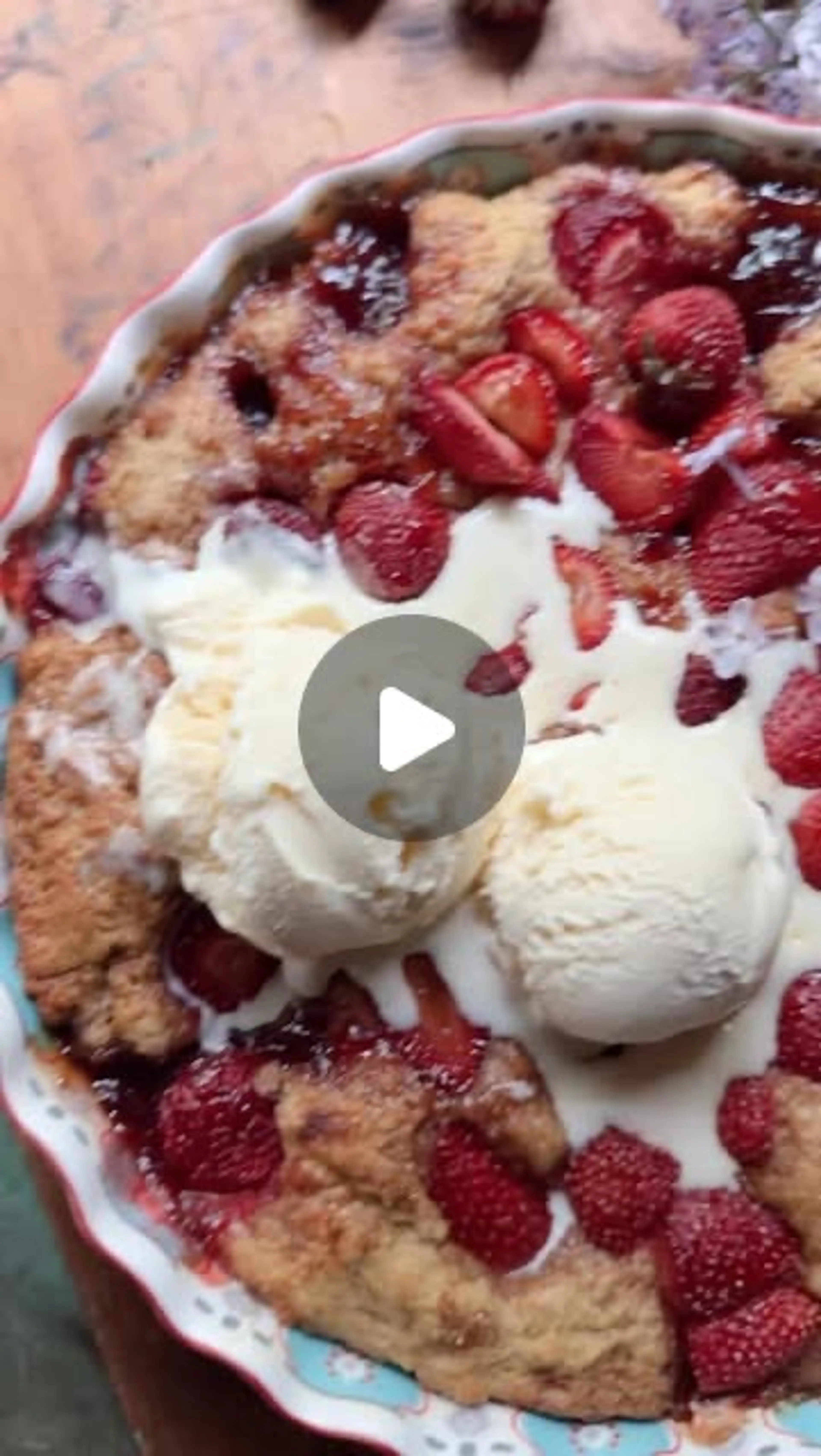 Easy Strawberry Spoon Cake – a Soft, Gooey-in-the-center Cak