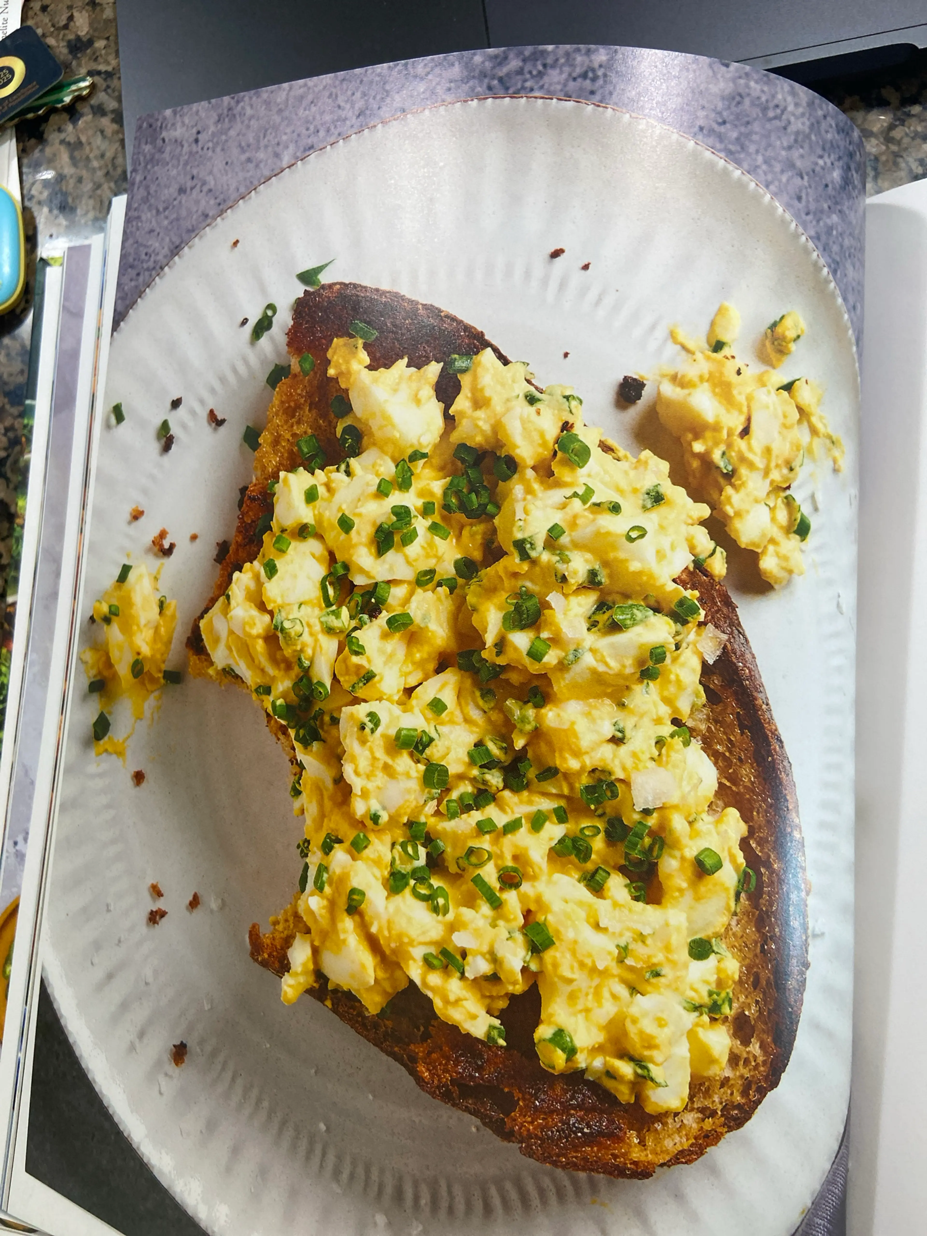 egg salad toast