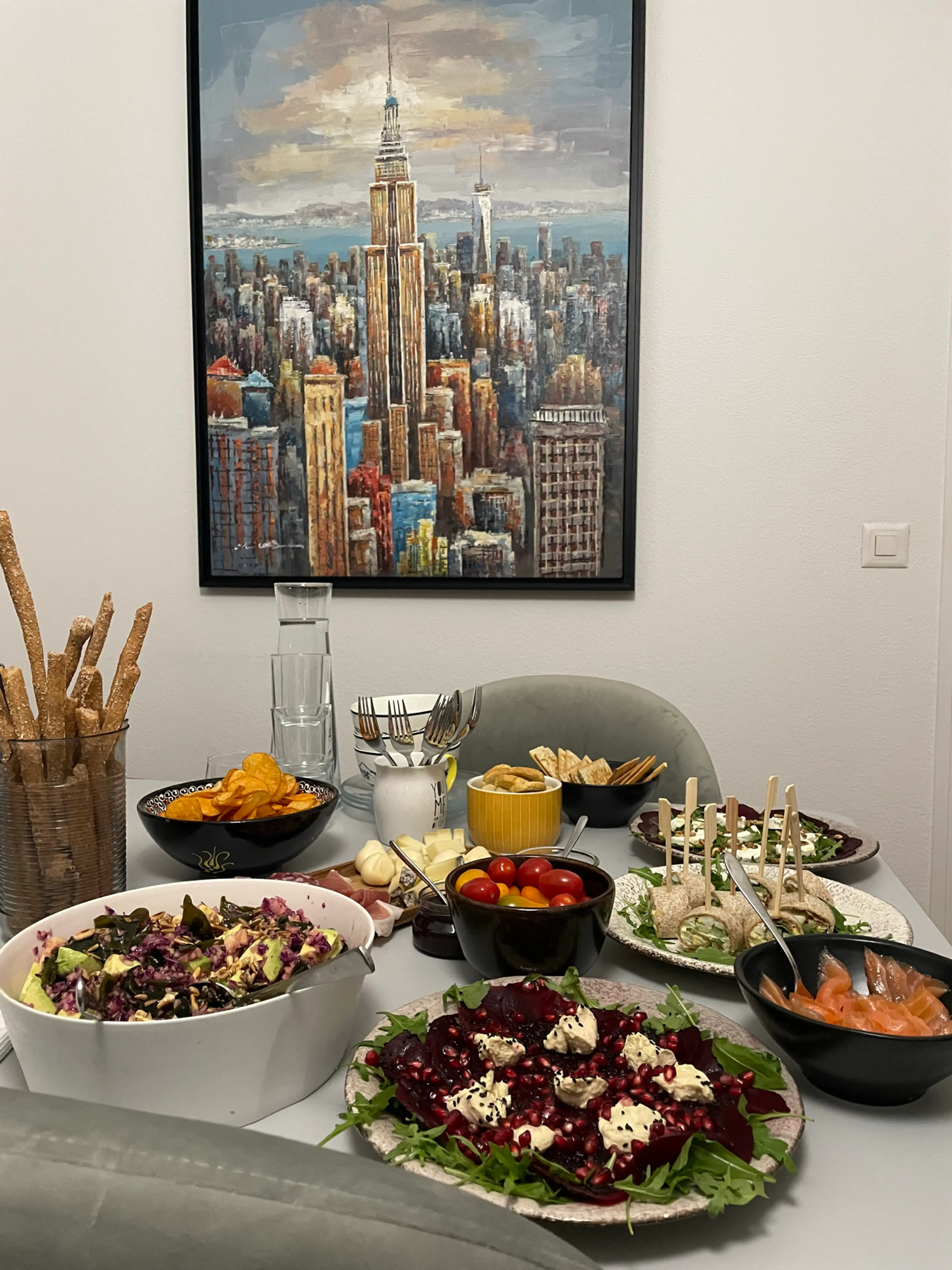 Carpaccio Z Buraczków Z Hummusem I Granatem