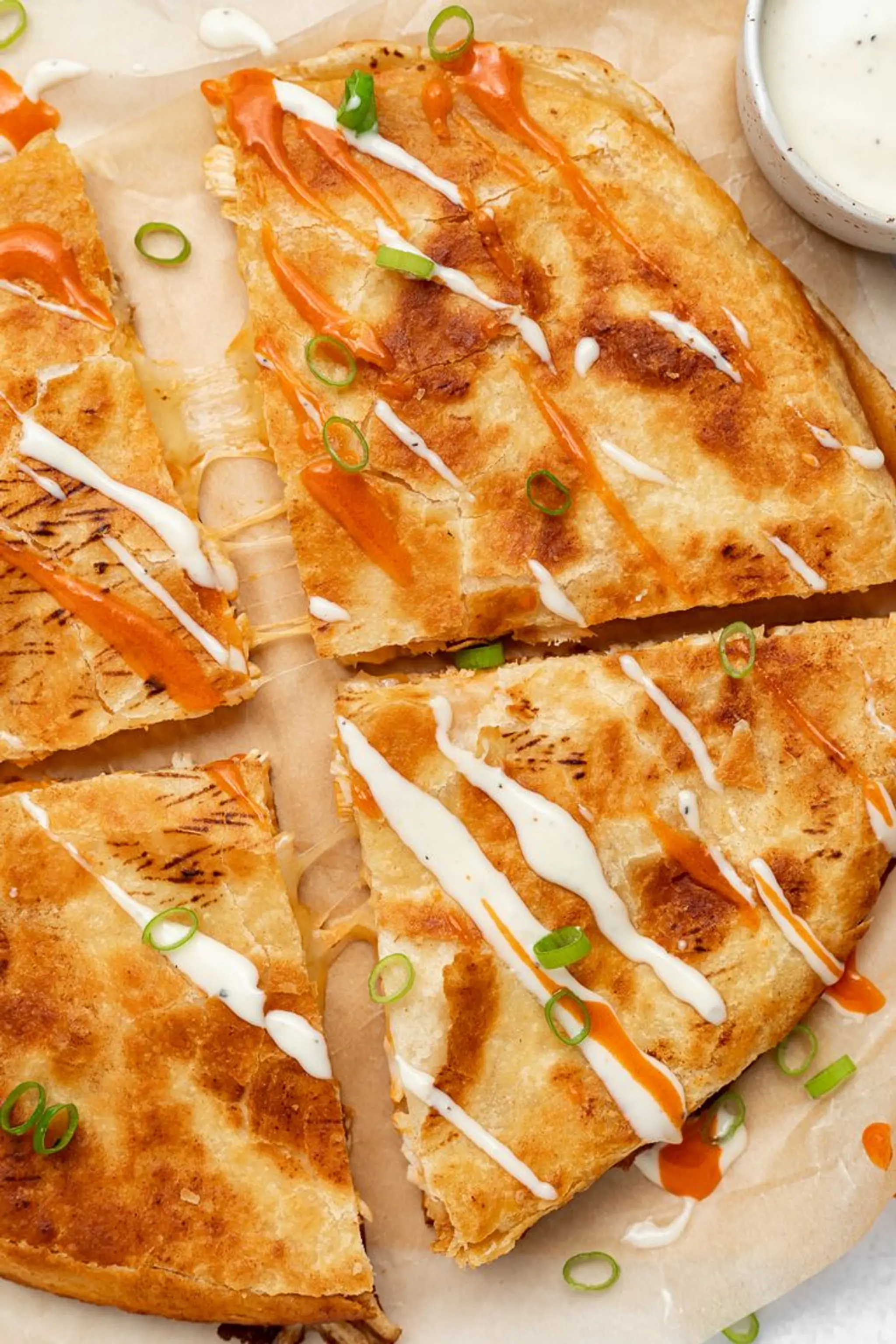 Buffalo Chicken Quesadillas