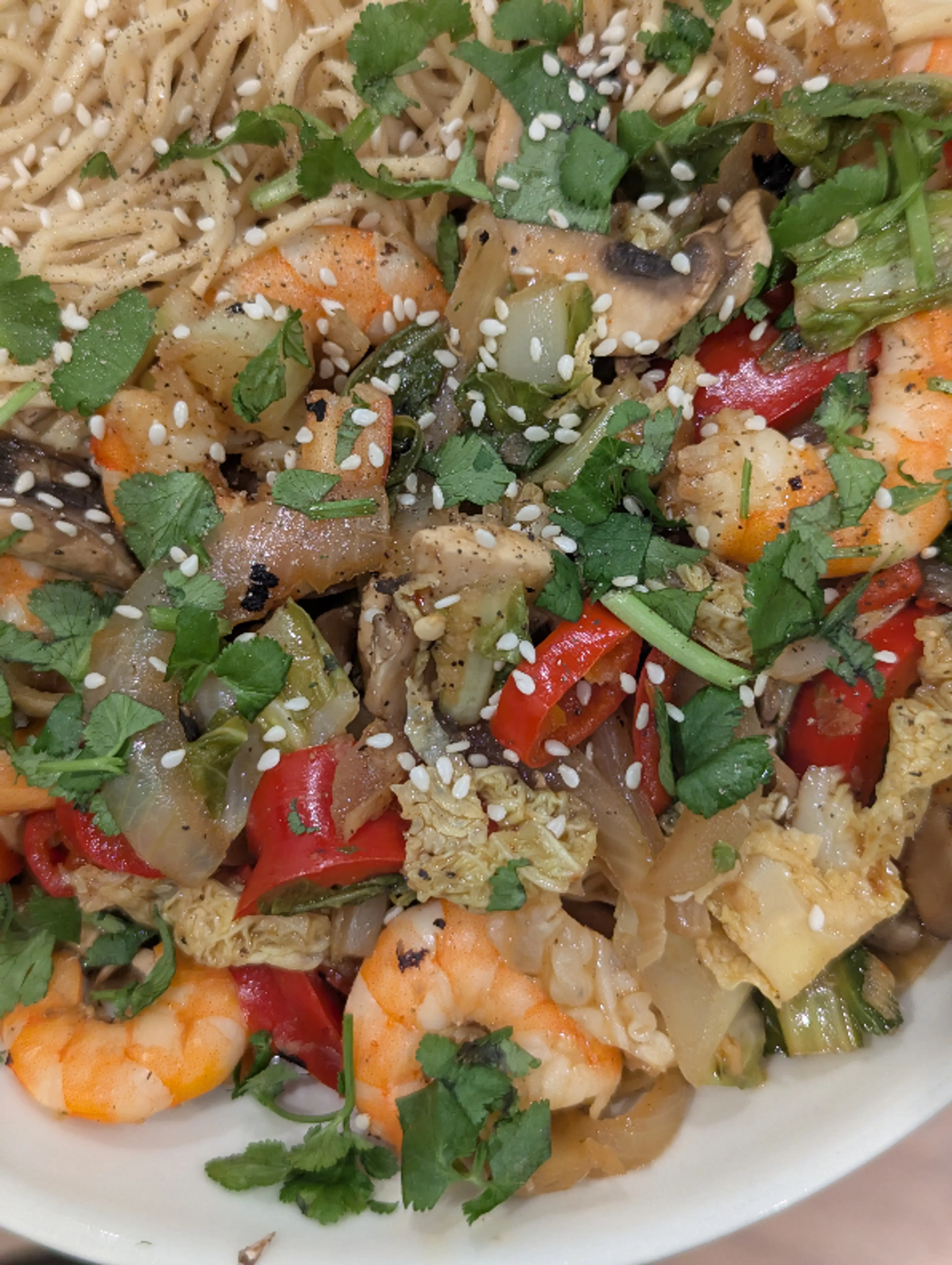 🍤 Sauté de Crevettes, Champignons & Légumes