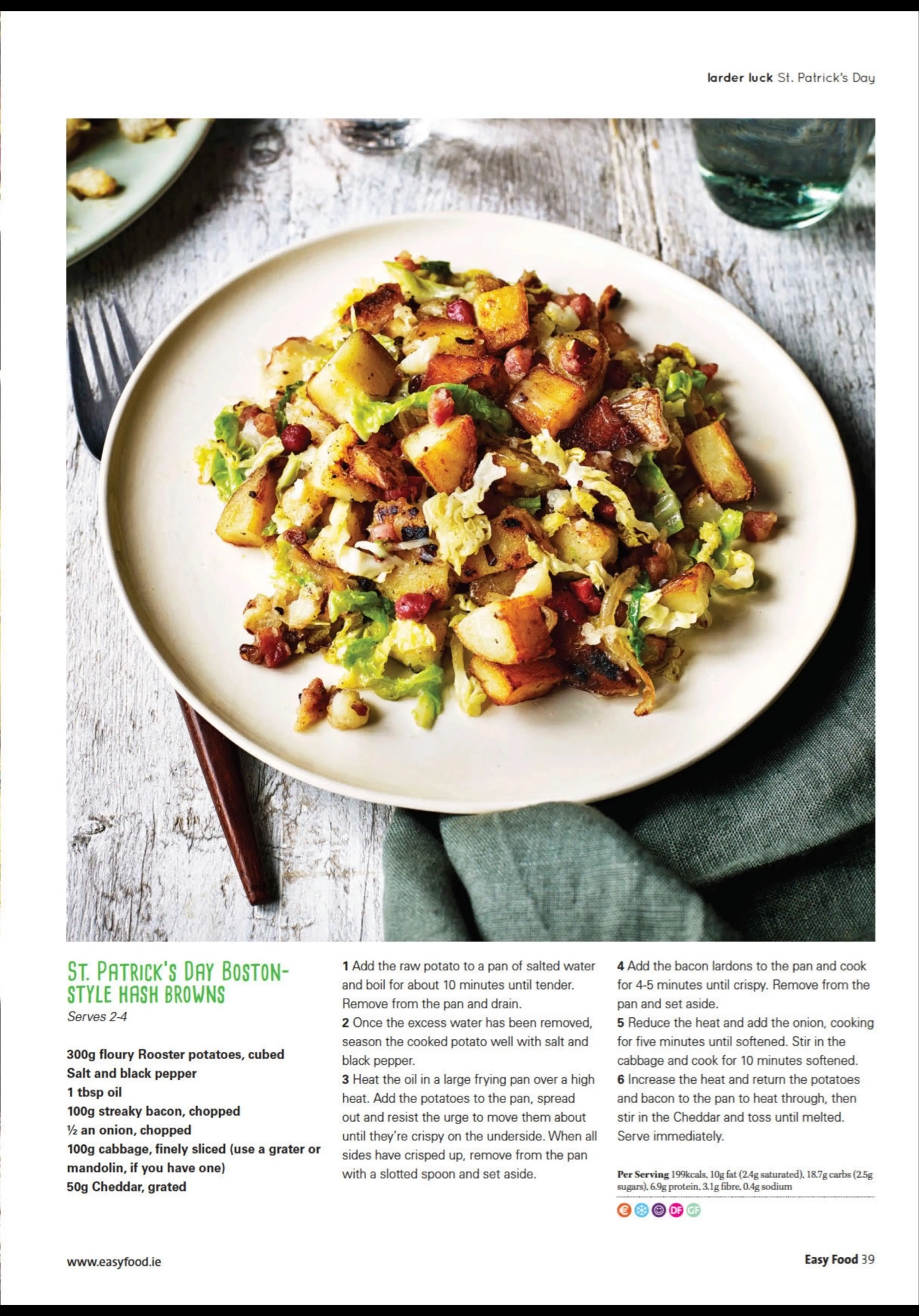 ST. PATRICK'S DAY BOSTON-STYLE HASH BROWNS