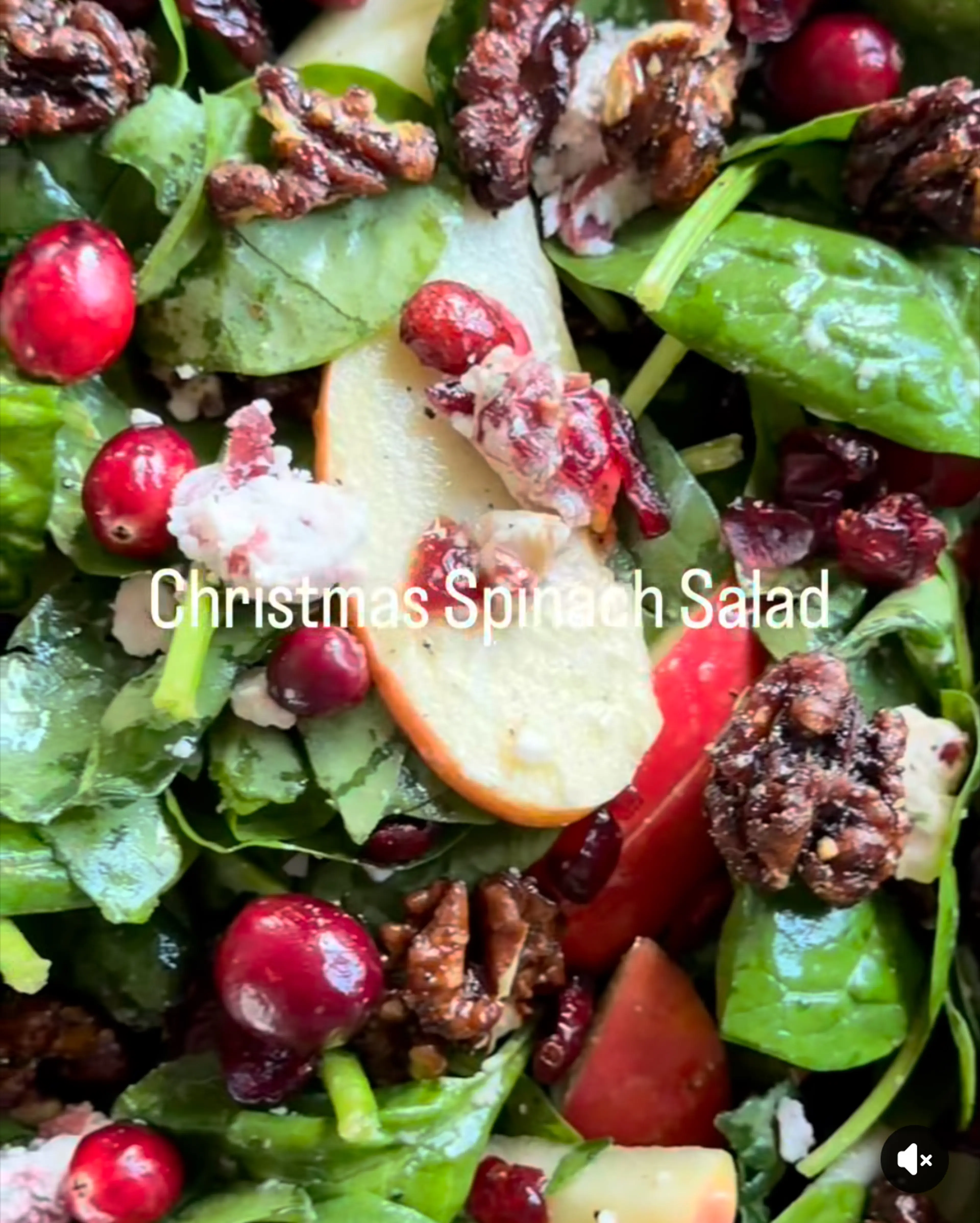 Christmas Spinach Salad
