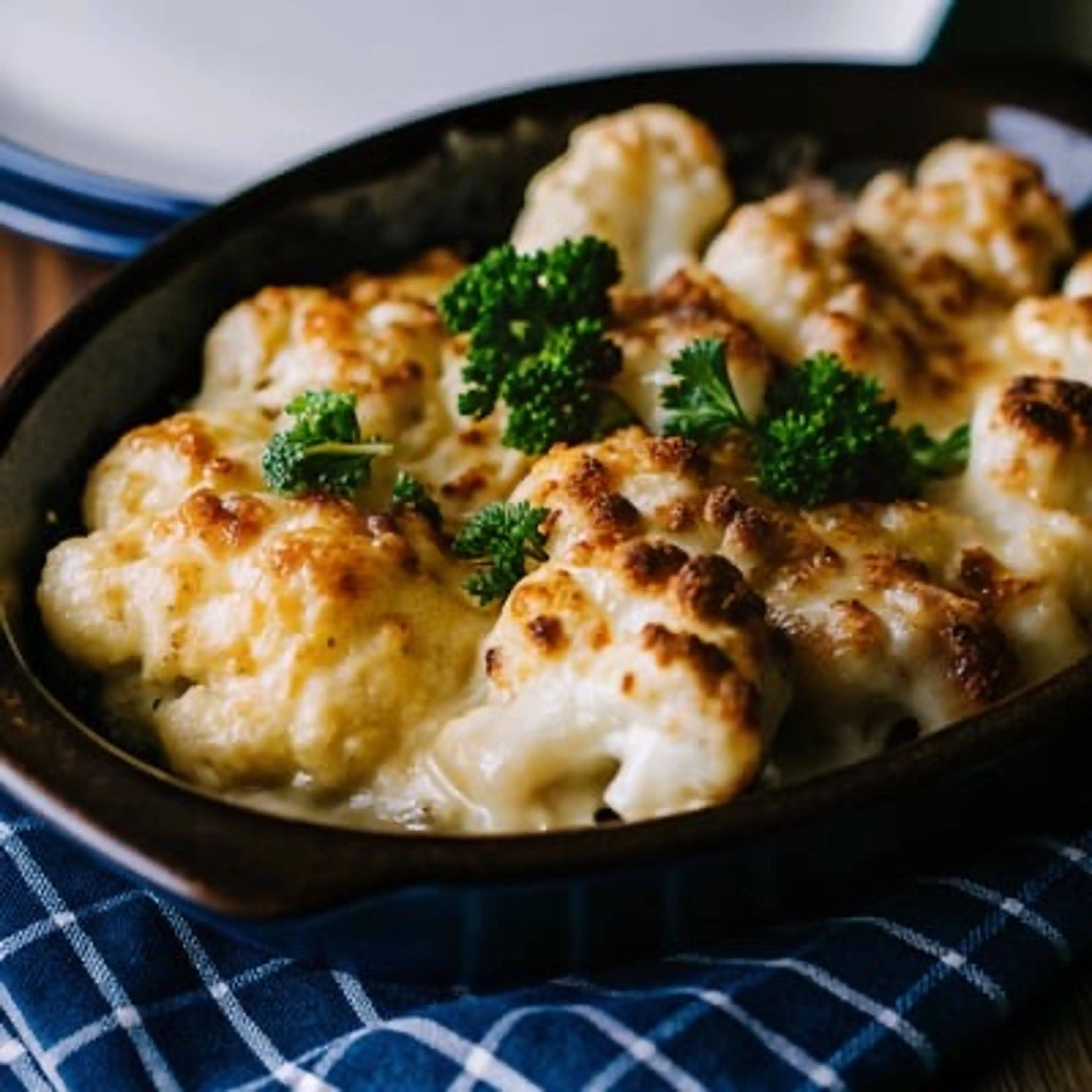 Christmas Side Dishes: Cheesy Cauliflower Gratin