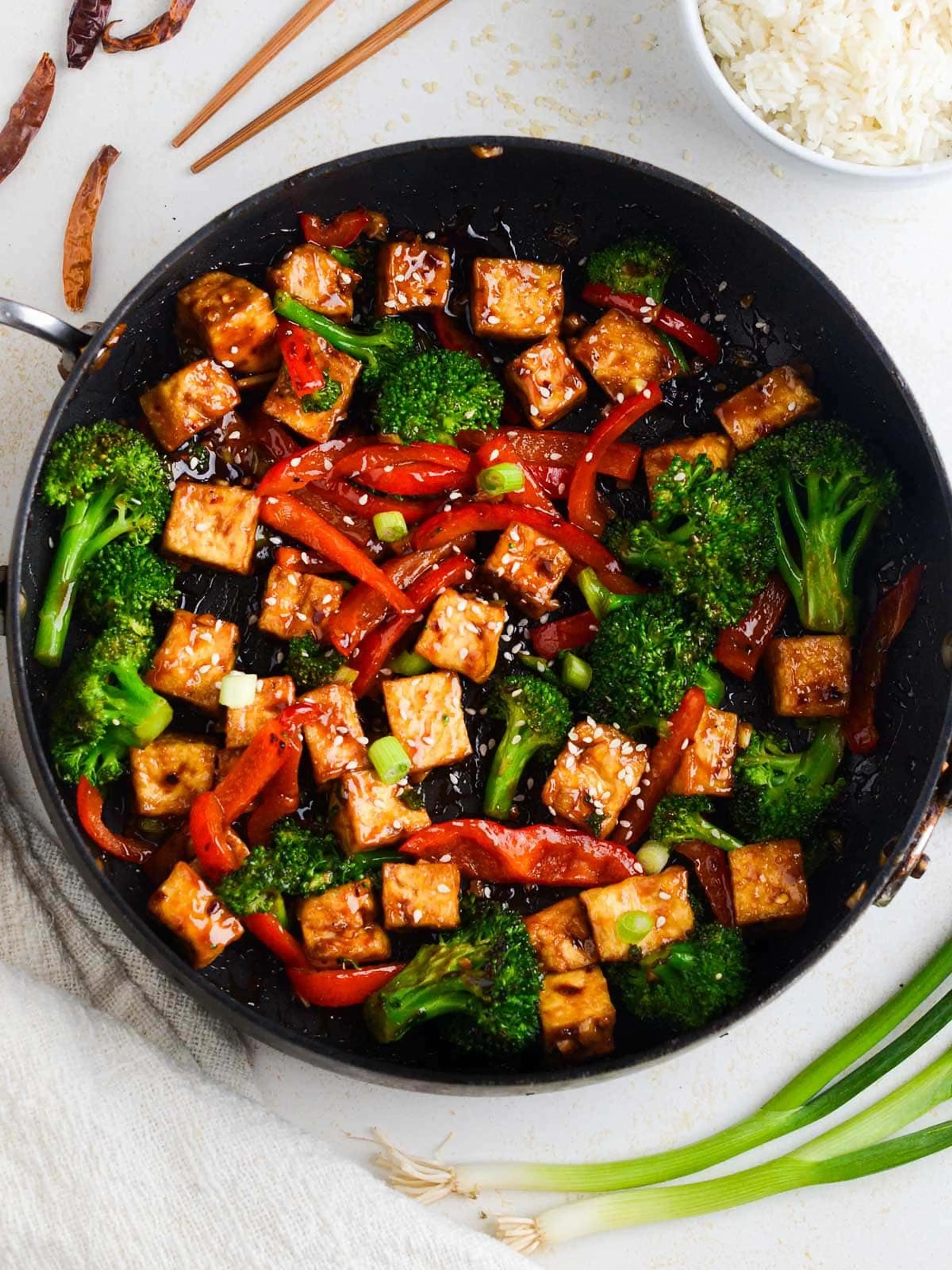 Mongolian Tofu Stir Fry