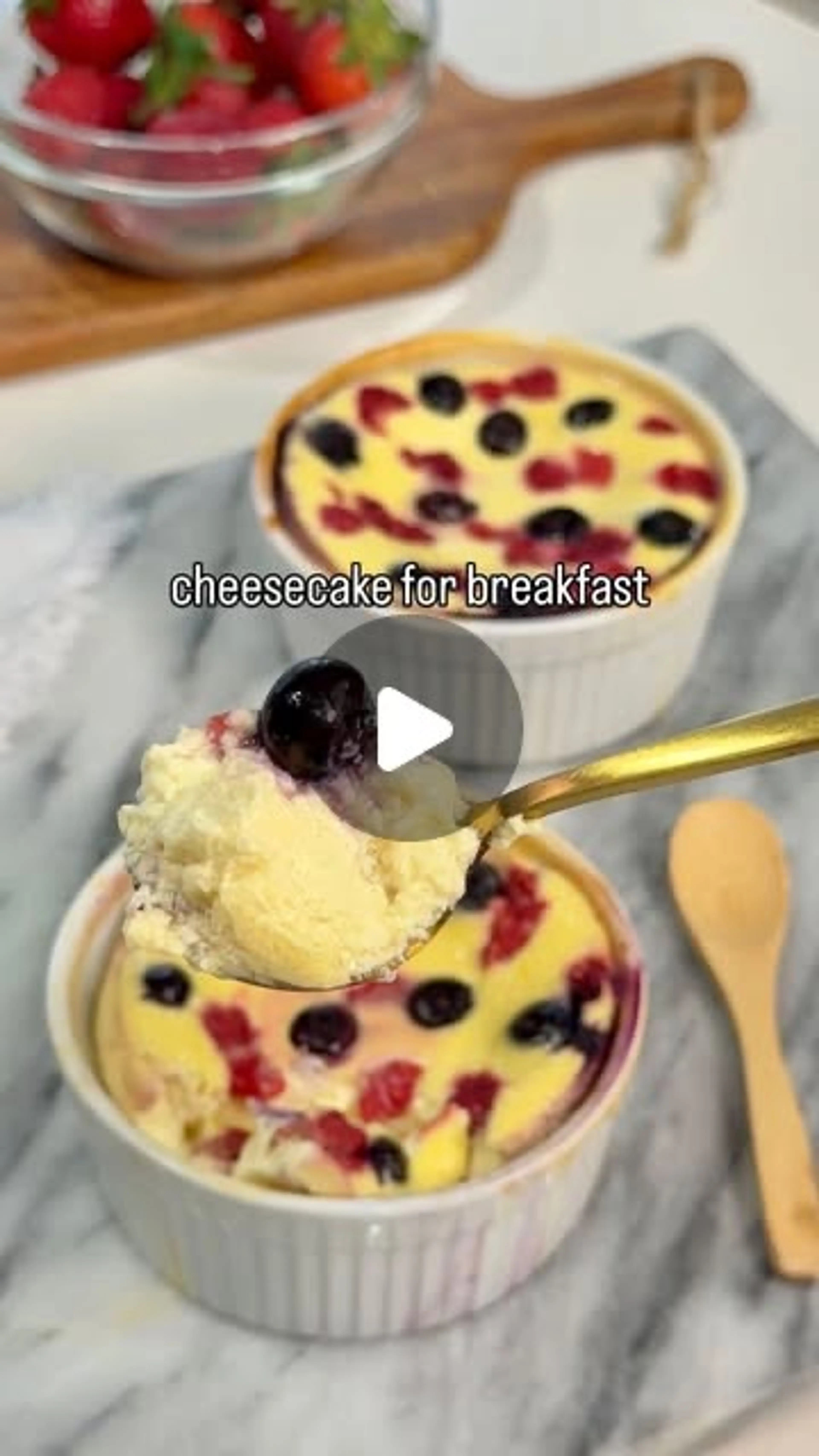 High-protein Cheesecake with Berries (breakfast Edition