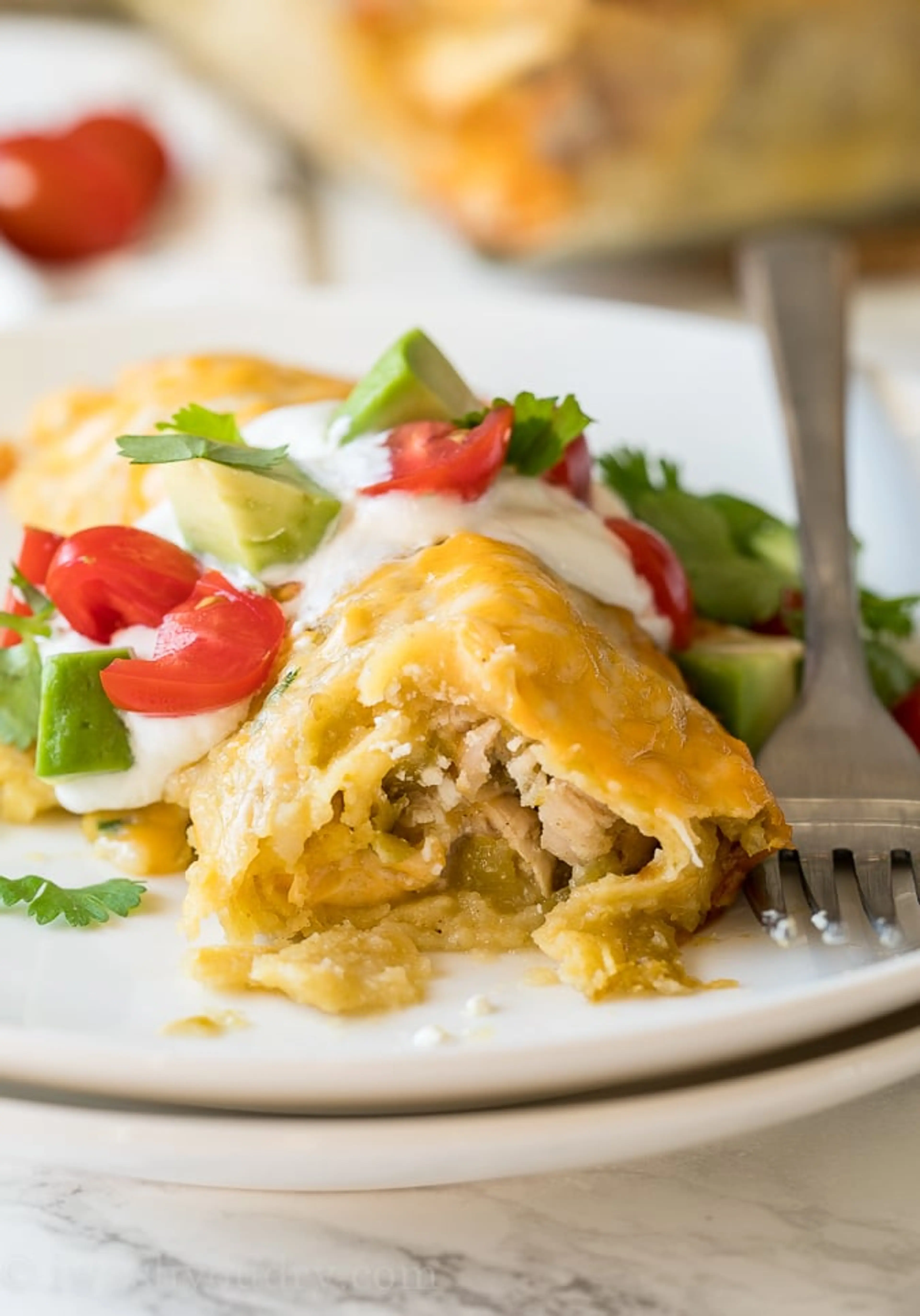 Green Chicken Enchiladas Recipe