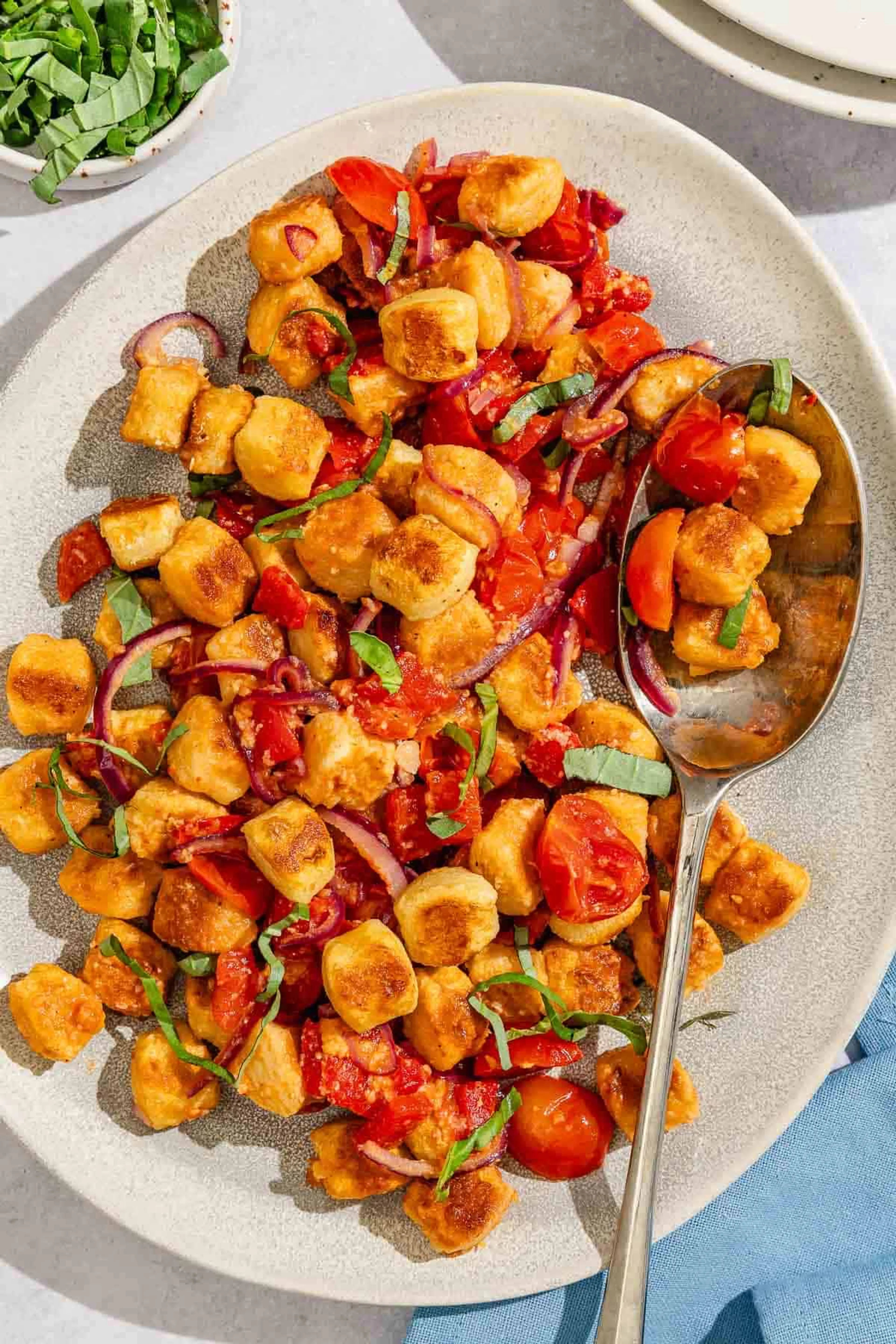 Crispy Gnocchi with Cherry Tomato Sauce