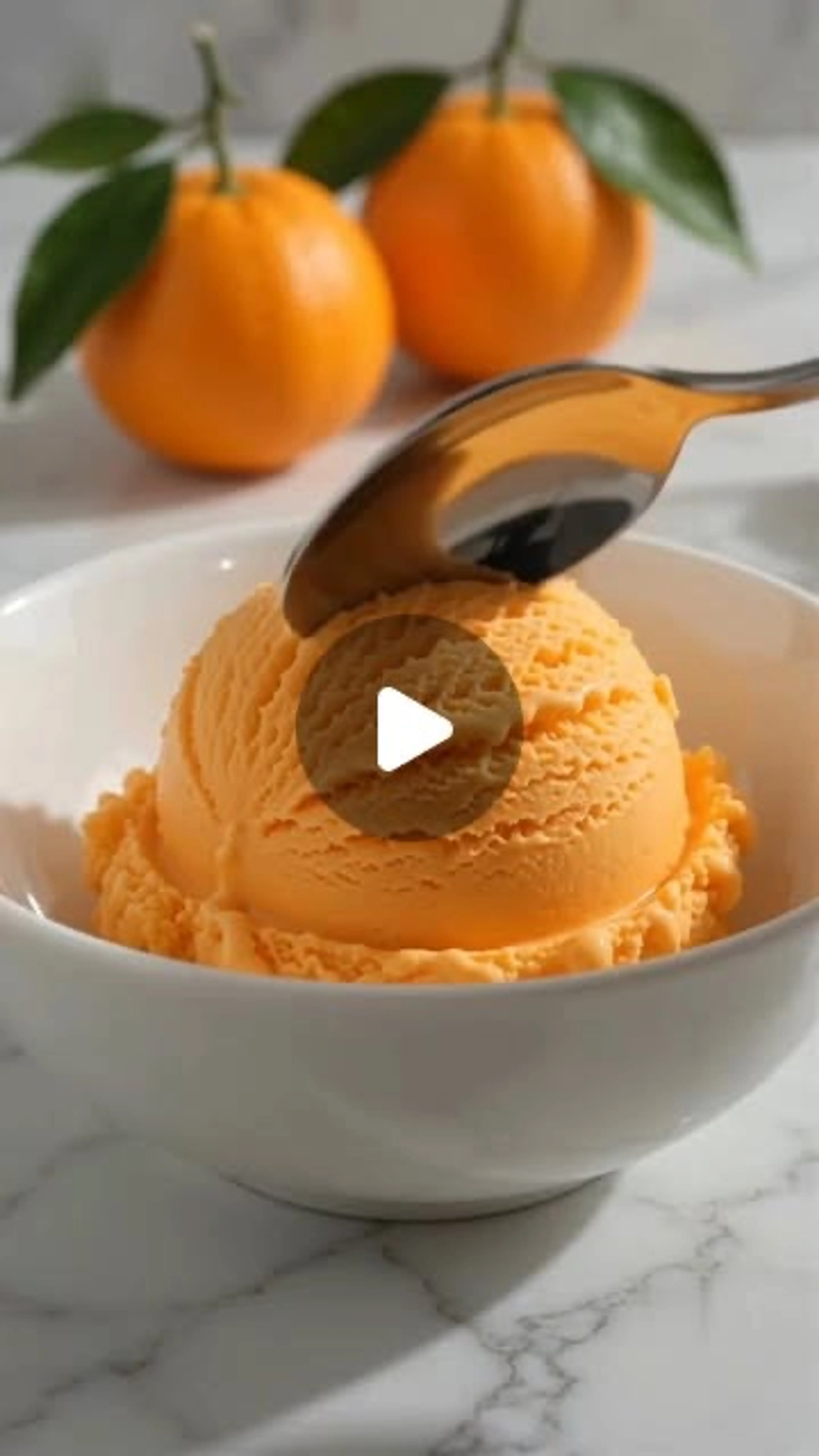 Orange Ice Cream, 3 Ingredient
