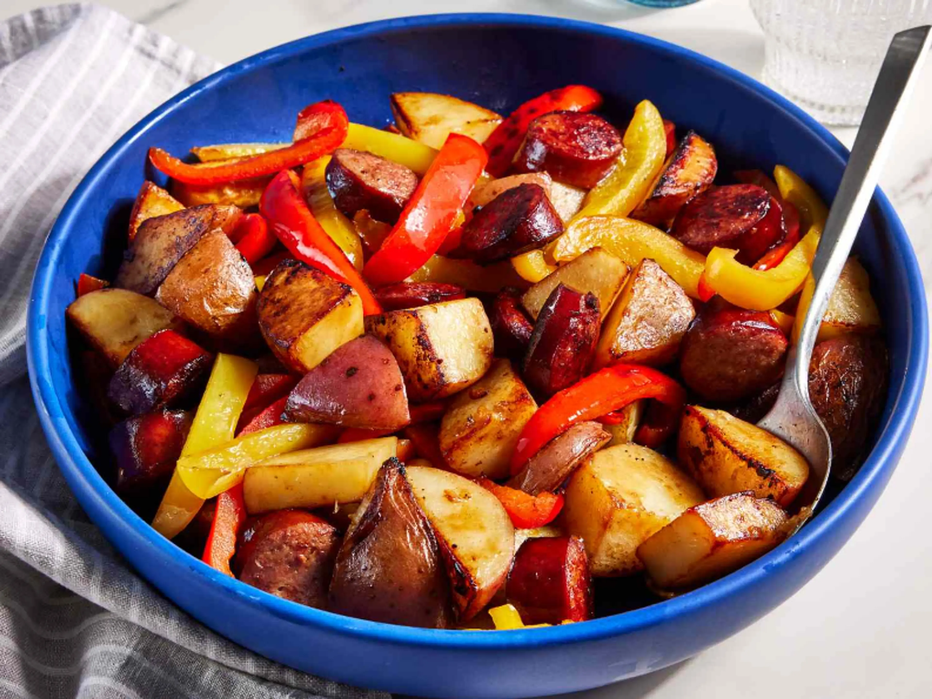 Kielbasa with Peppers and Potatoes