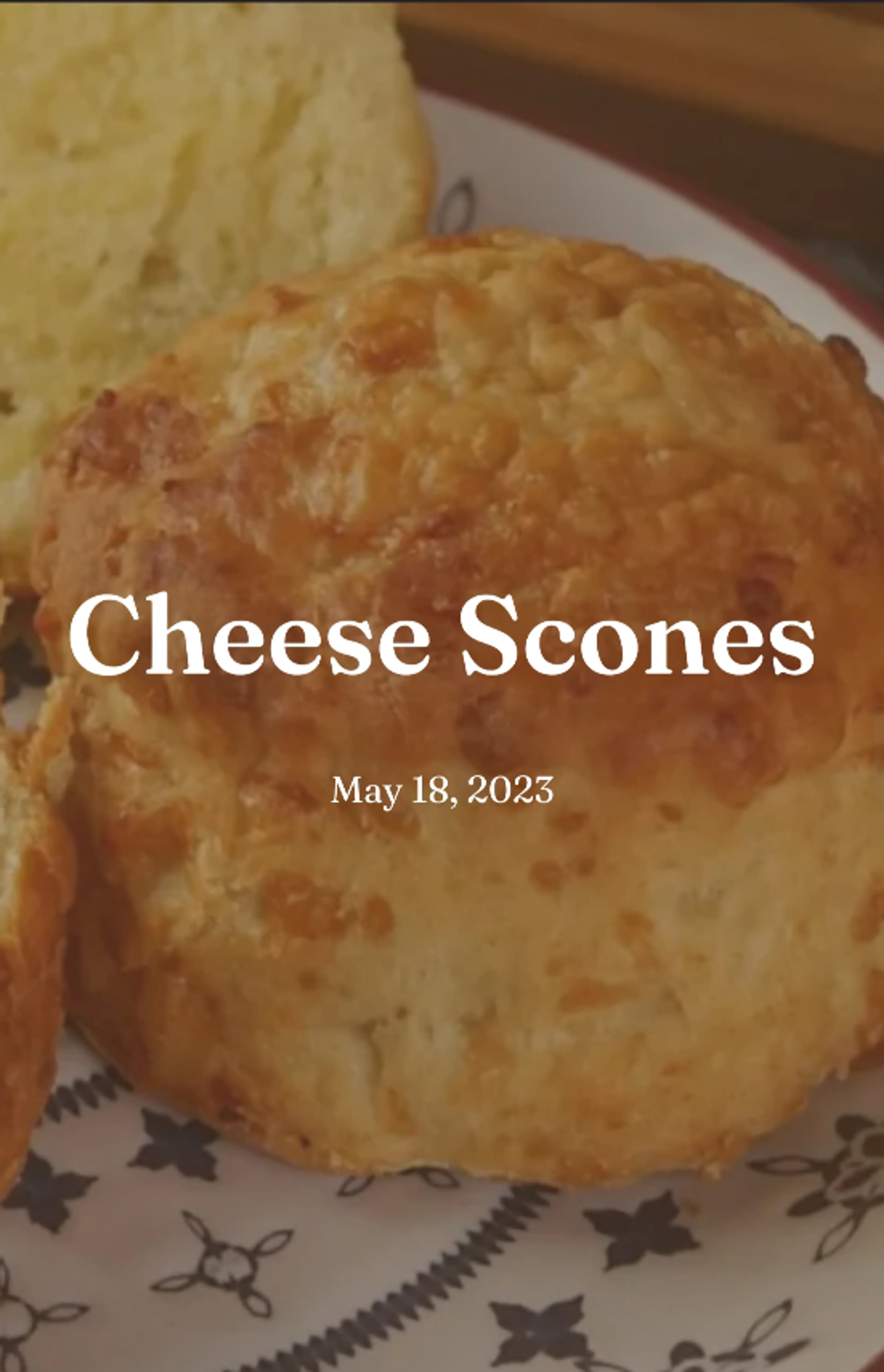 Cheese Scones (Hands Off)